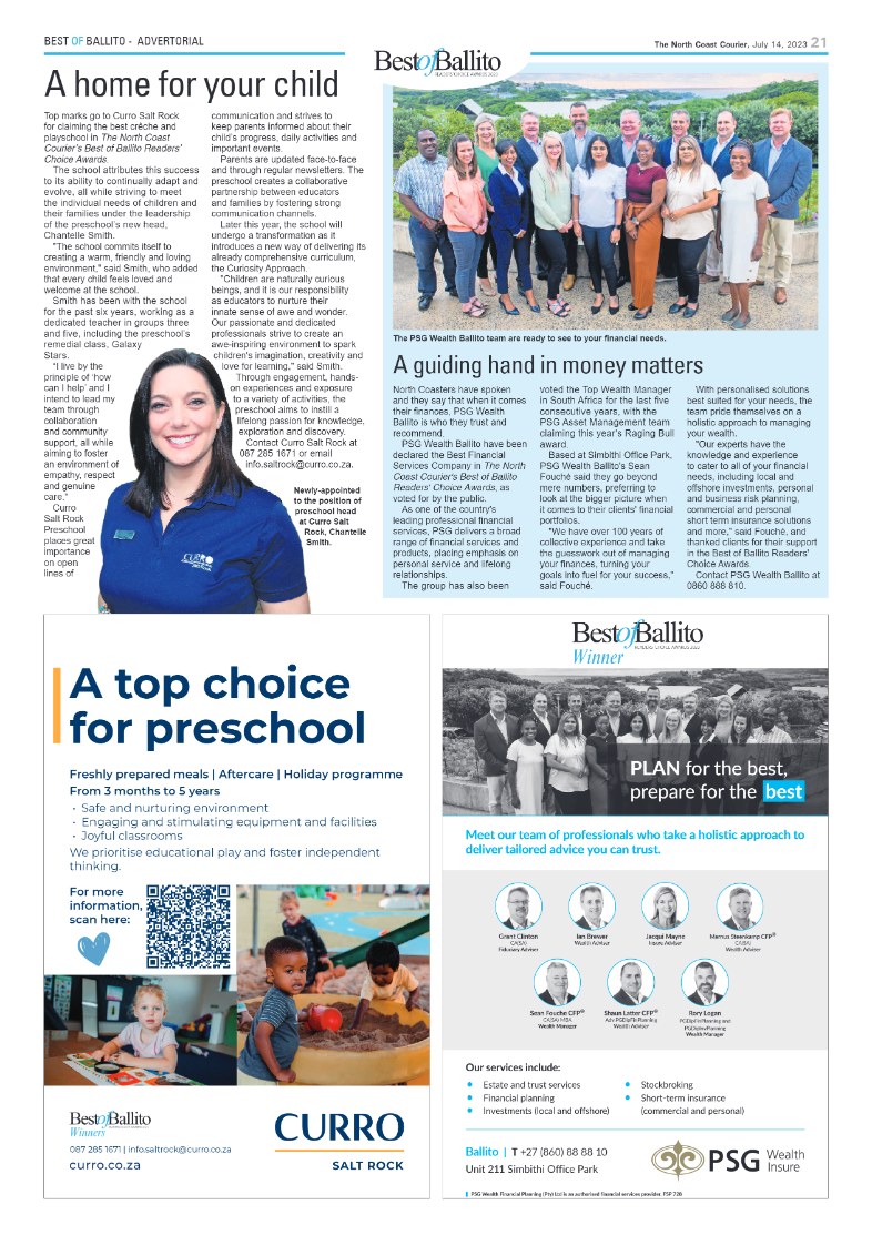 North Coast Courier 14 July 2023 page 21