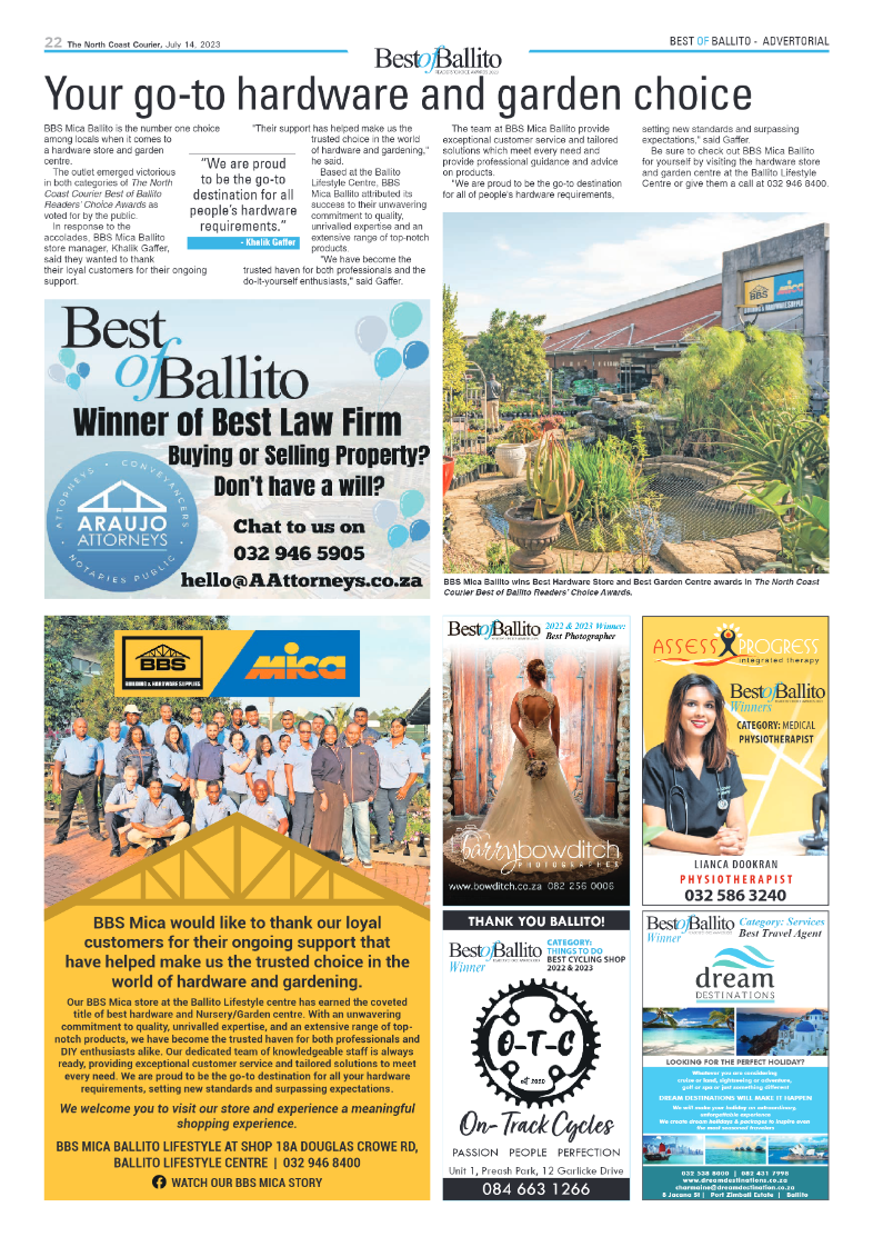 North Coast Courier 14 July 2023 page 22