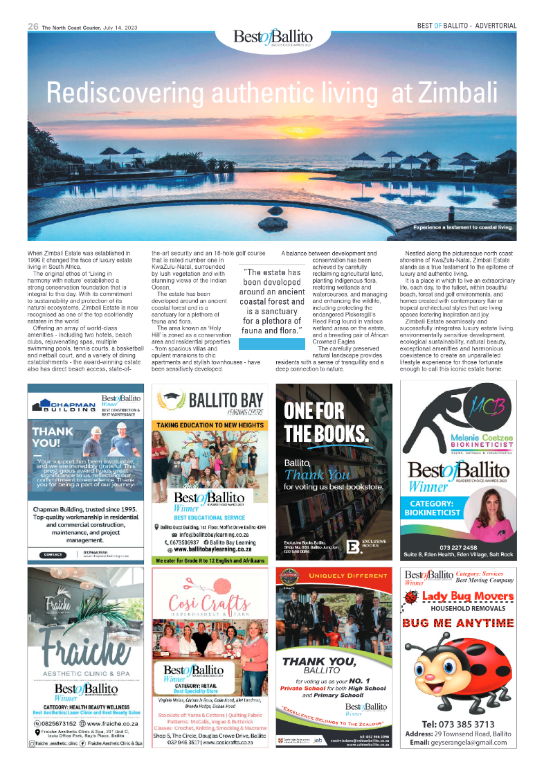 North Coast Courier 14 July 2023 page 26