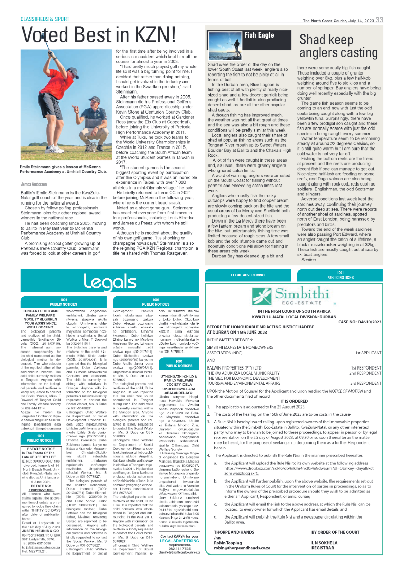 North Coast Courier 14 July 2023 page 33