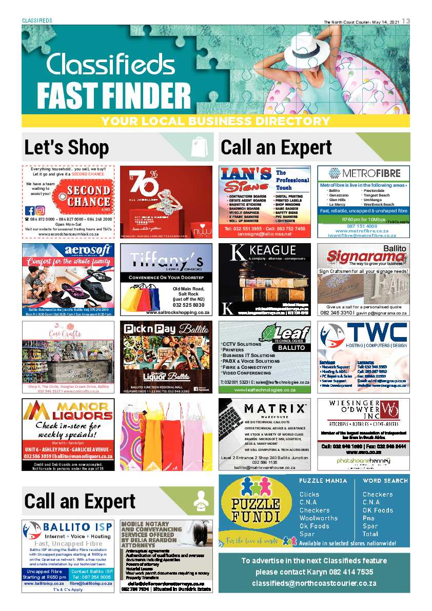 North Coast Courier 14 May 2021 page 14