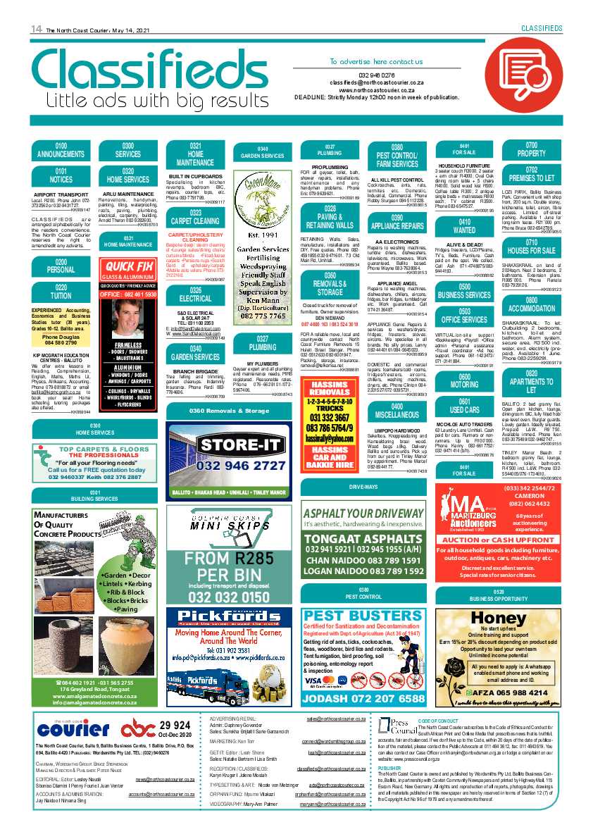 North Coast Courier 14 May 2021 page 15