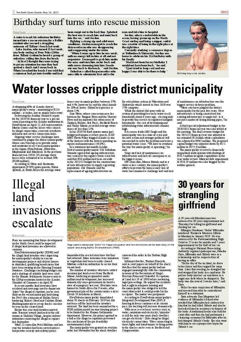 North Coast Courier 14 May 2021 page 2