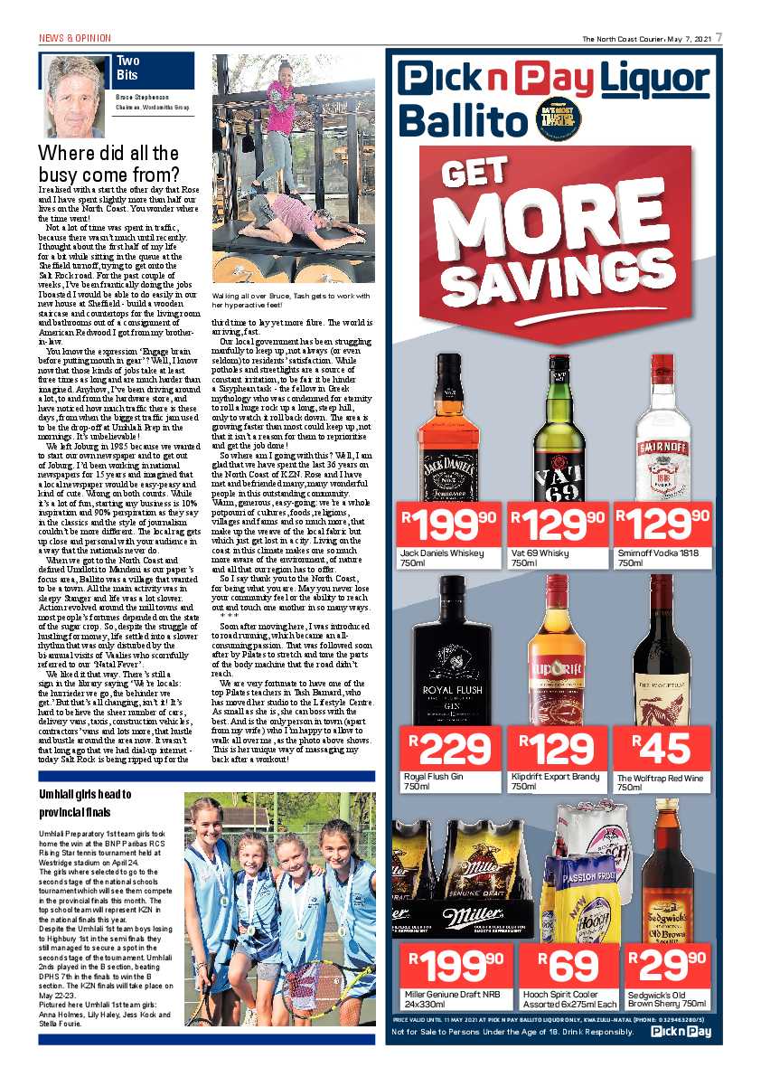 North Coast Courier 14 May 2021 page 7