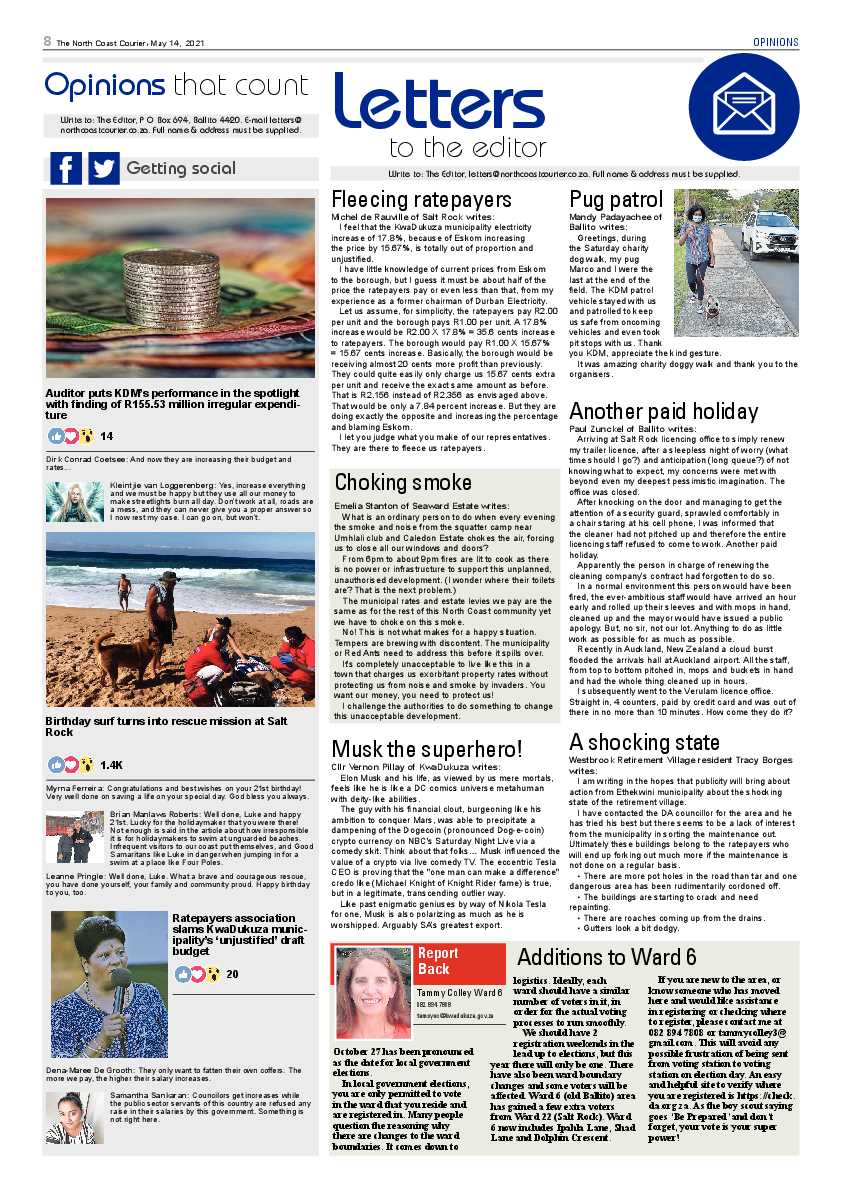 North Coast Courier 14 May 2021 page 9