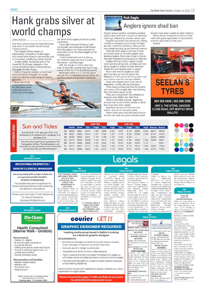 North Coast Courier 14 October 2022 page 15