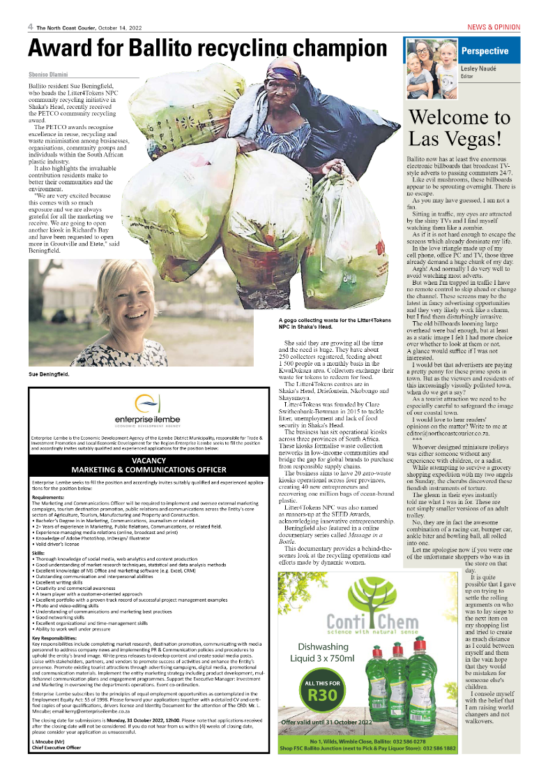 North Coast Courier 14 October 2022 page 4