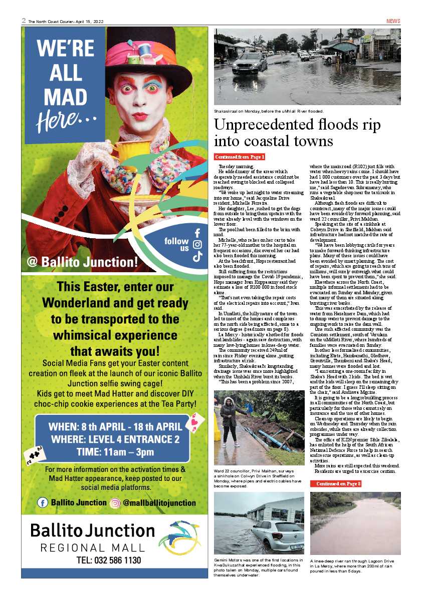 North Coast Courier 15 April 2022 page 2