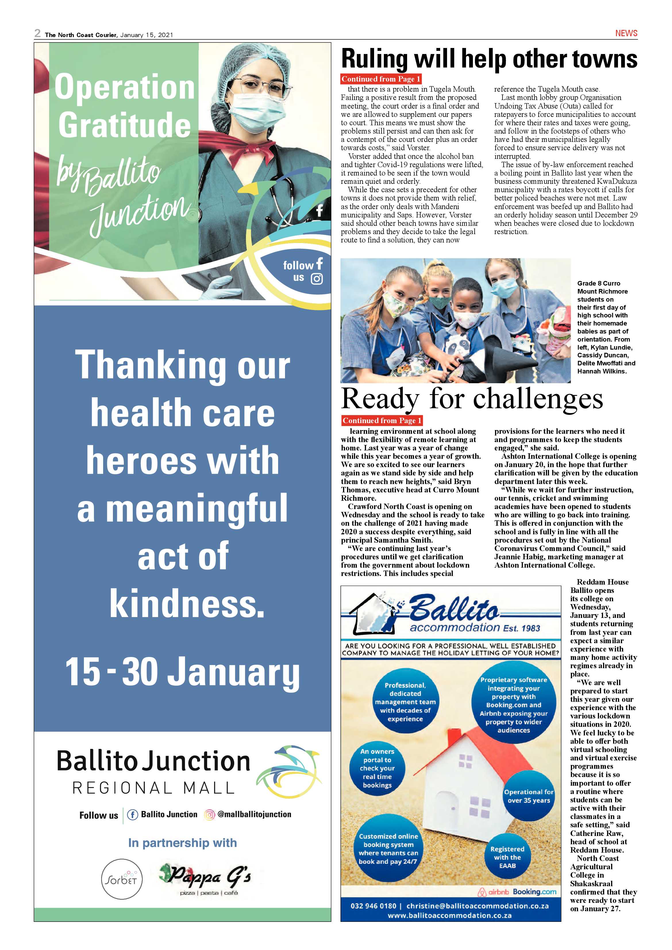 North Coast Courier 15 January 2021 page 2