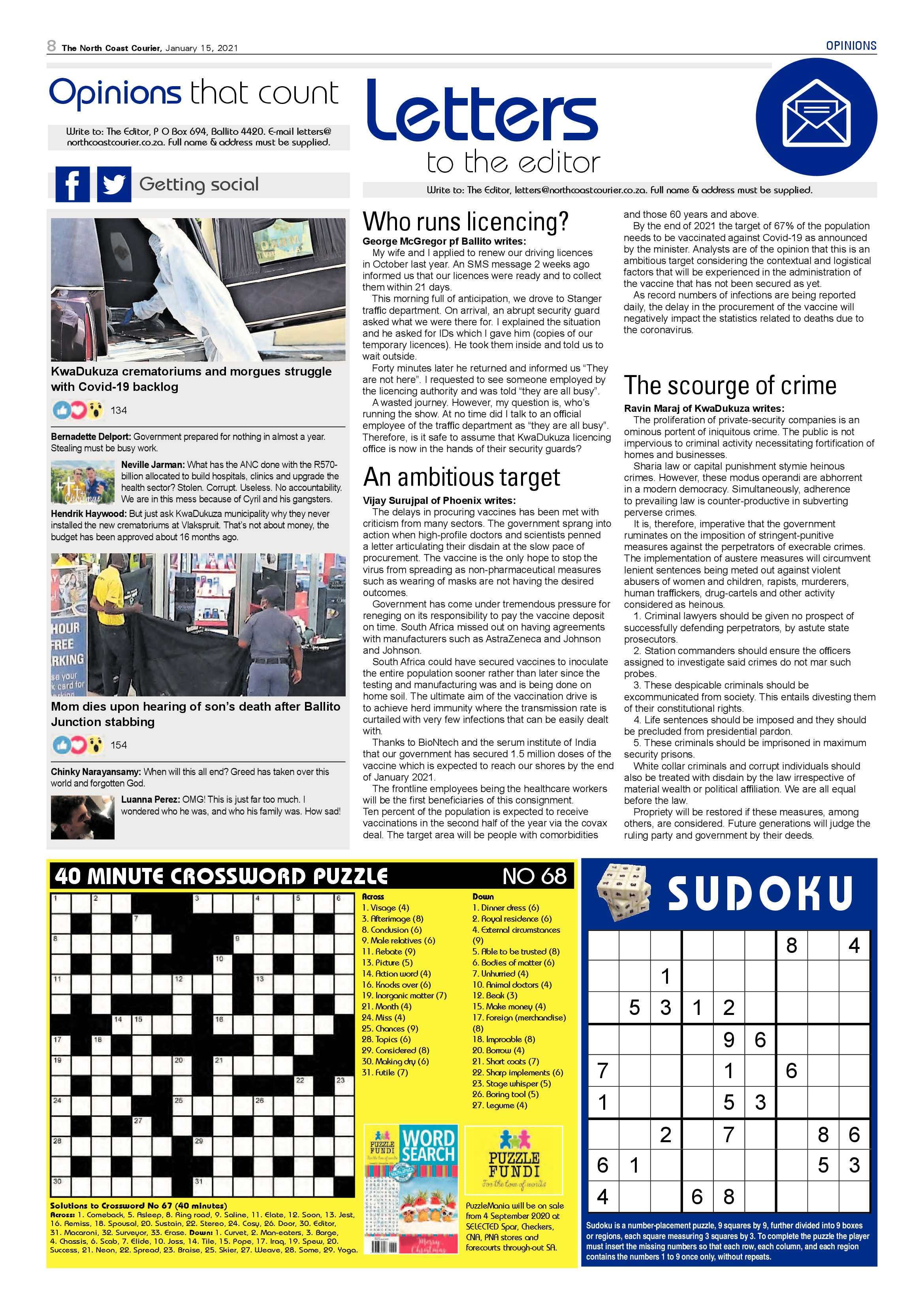 North Coast Courier 15 January 2021 page 8