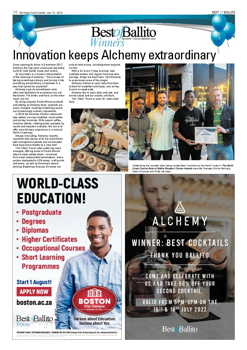 North Coast Courier 15 July 2022 page 16
