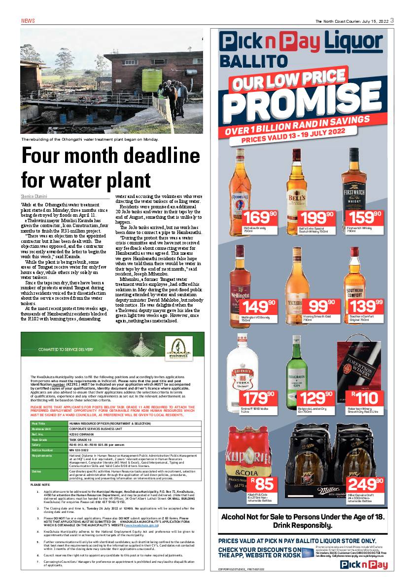 North Coast Courier 15 July 2022 page 3