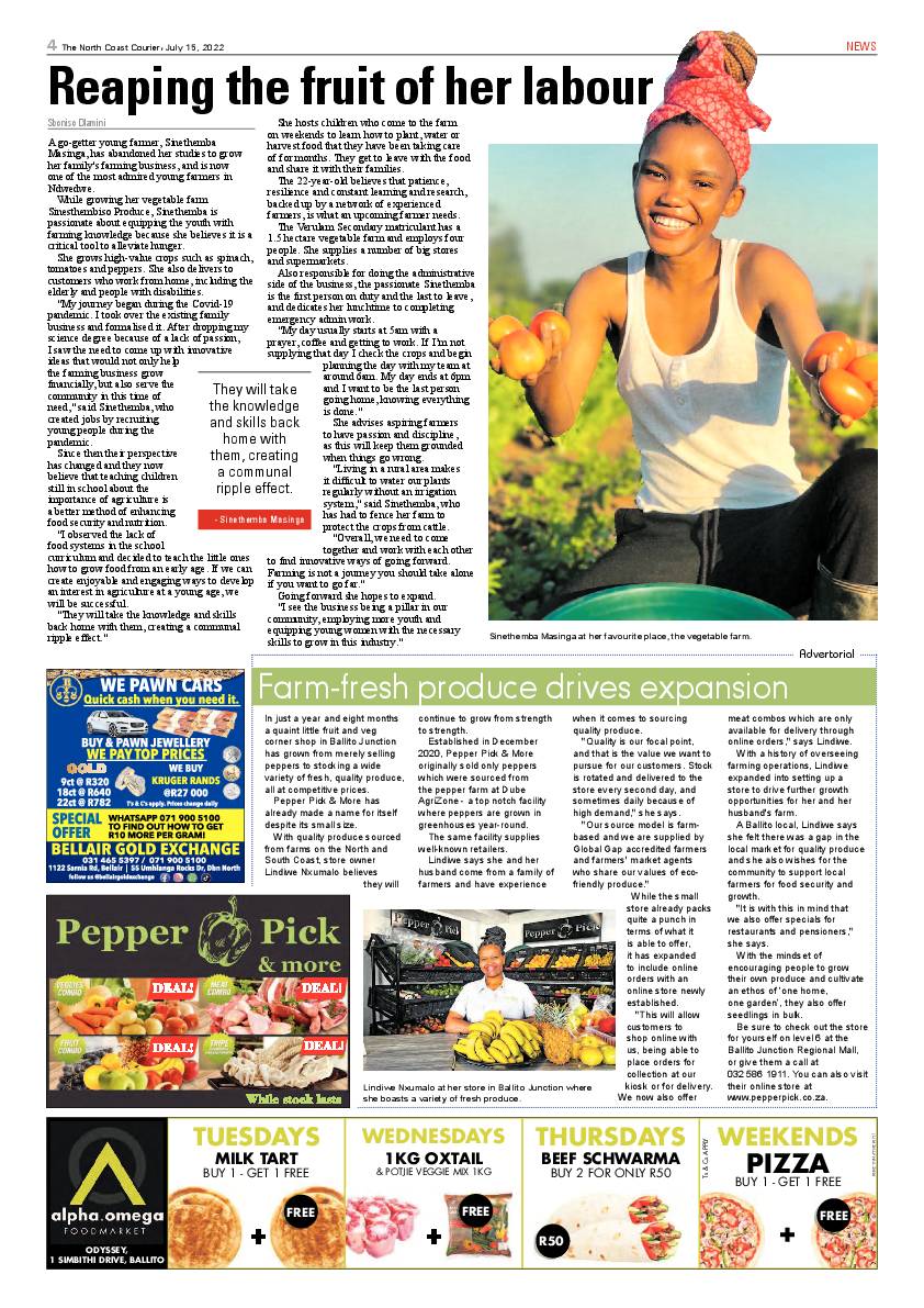 North Coast Courier 15 July 2022 page 4
