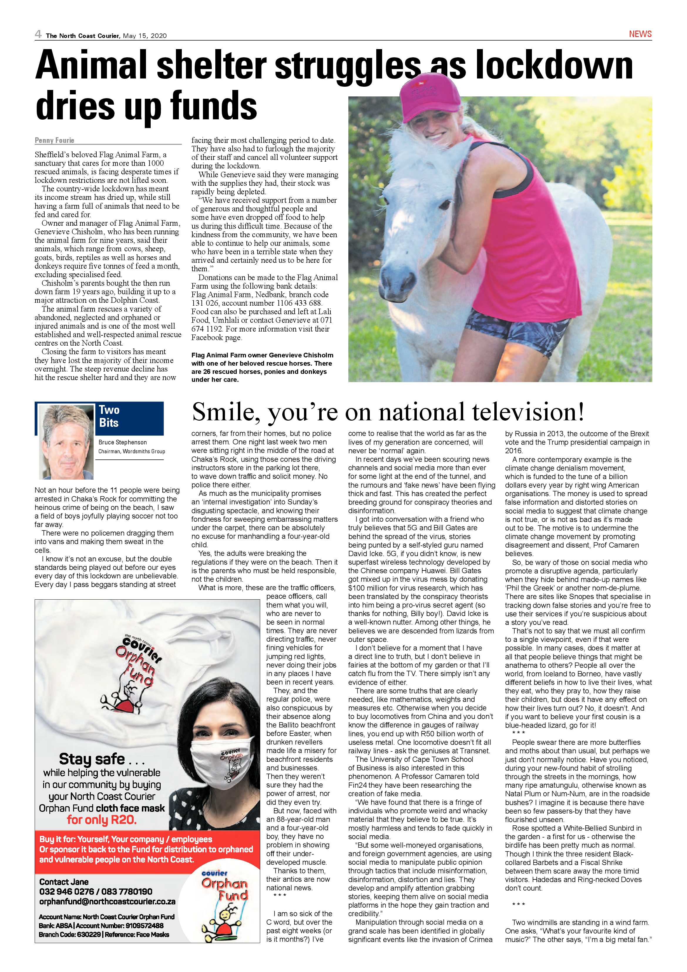 North Coast Courier 15 May 2020 page 4