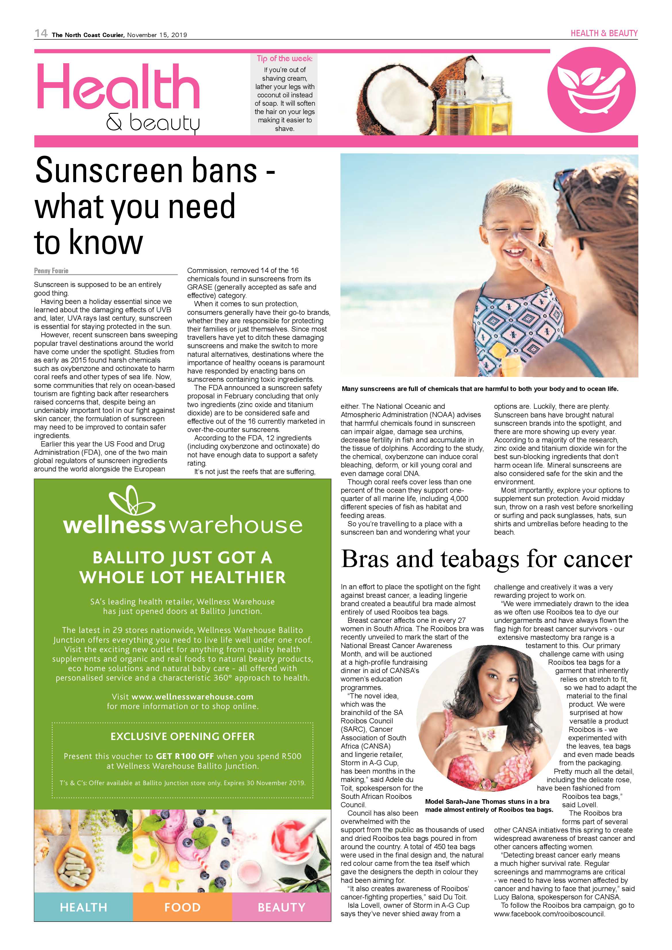 North Coast Courier 15 November 2019 page 14