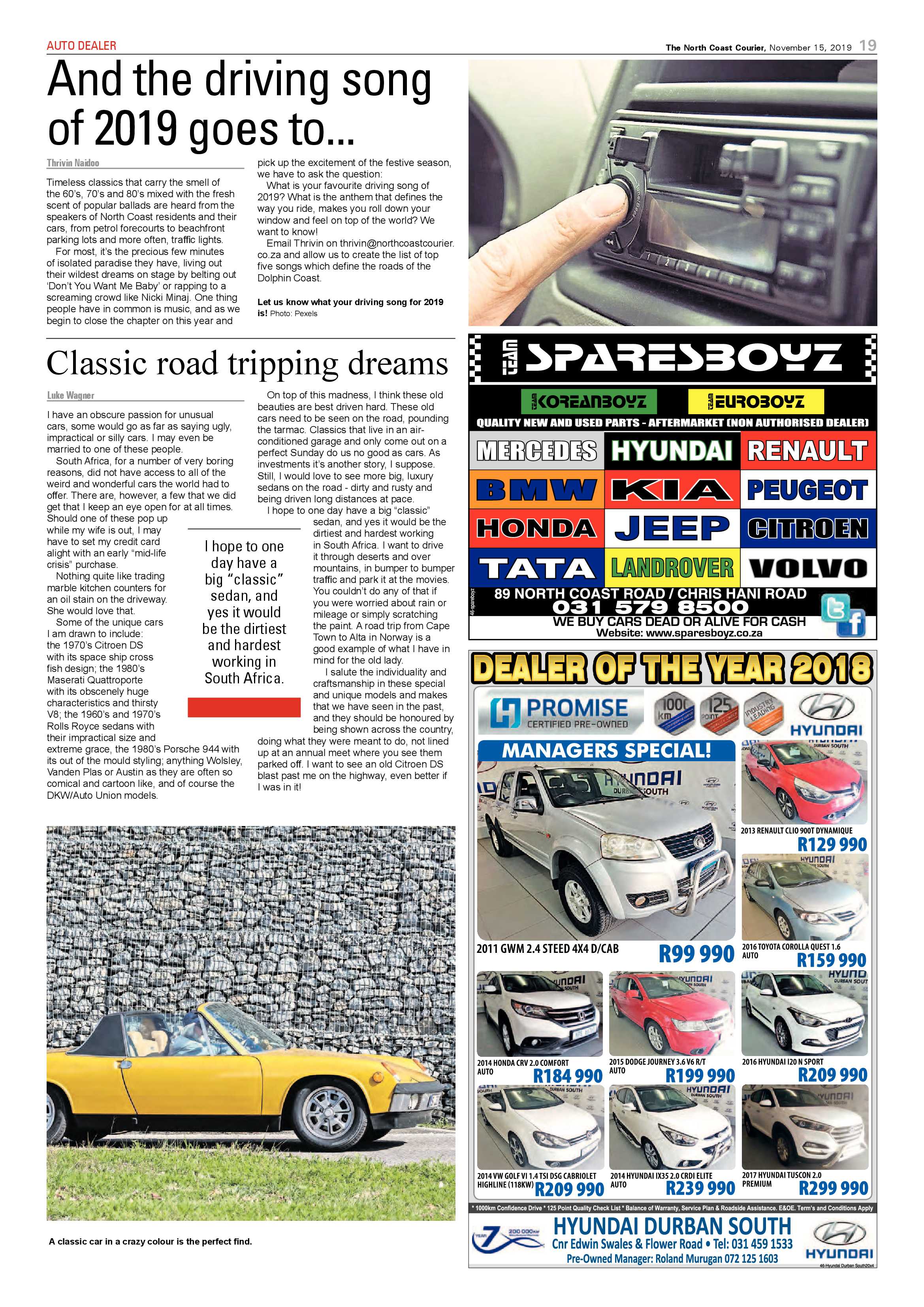 North Coast Courier 15 November 2019 page 19