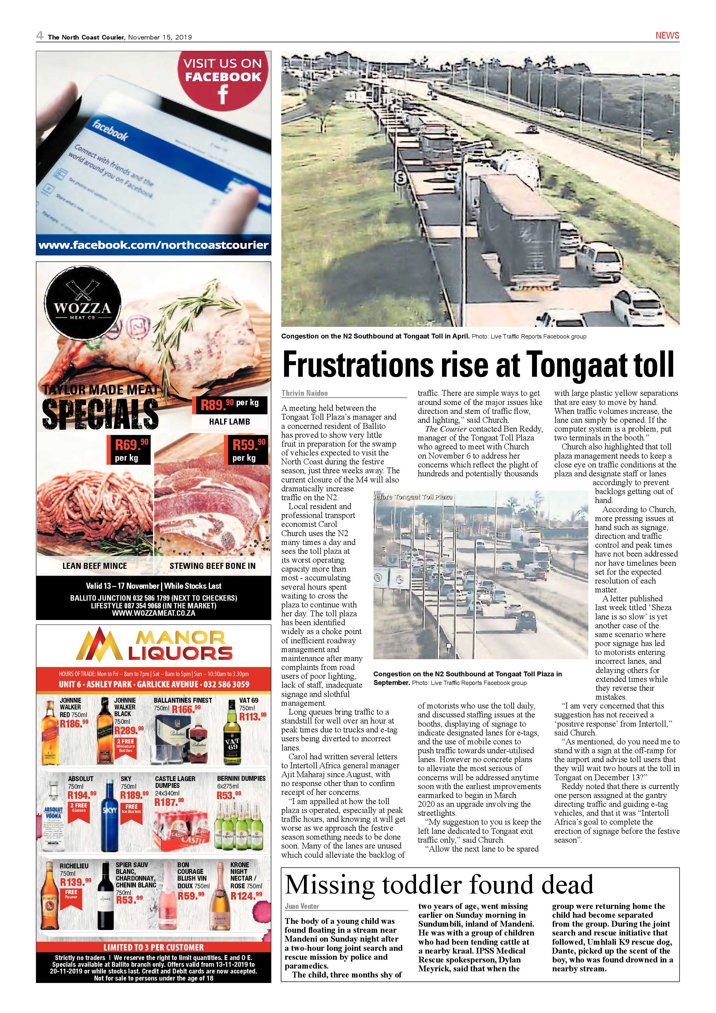 North Coast Courier 15 November 2019 page 4