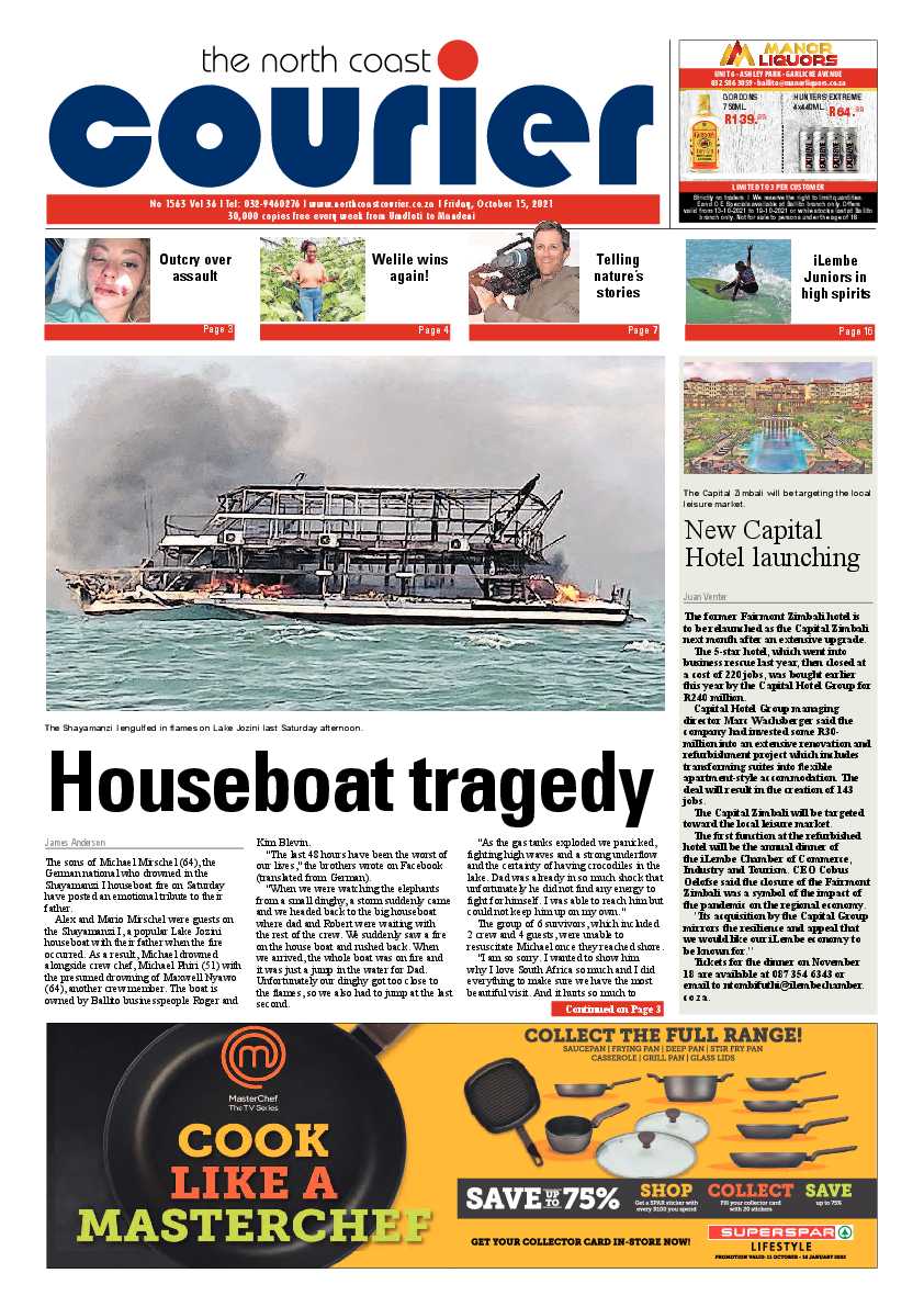 North Coast Courier 15 October 2021 page 1