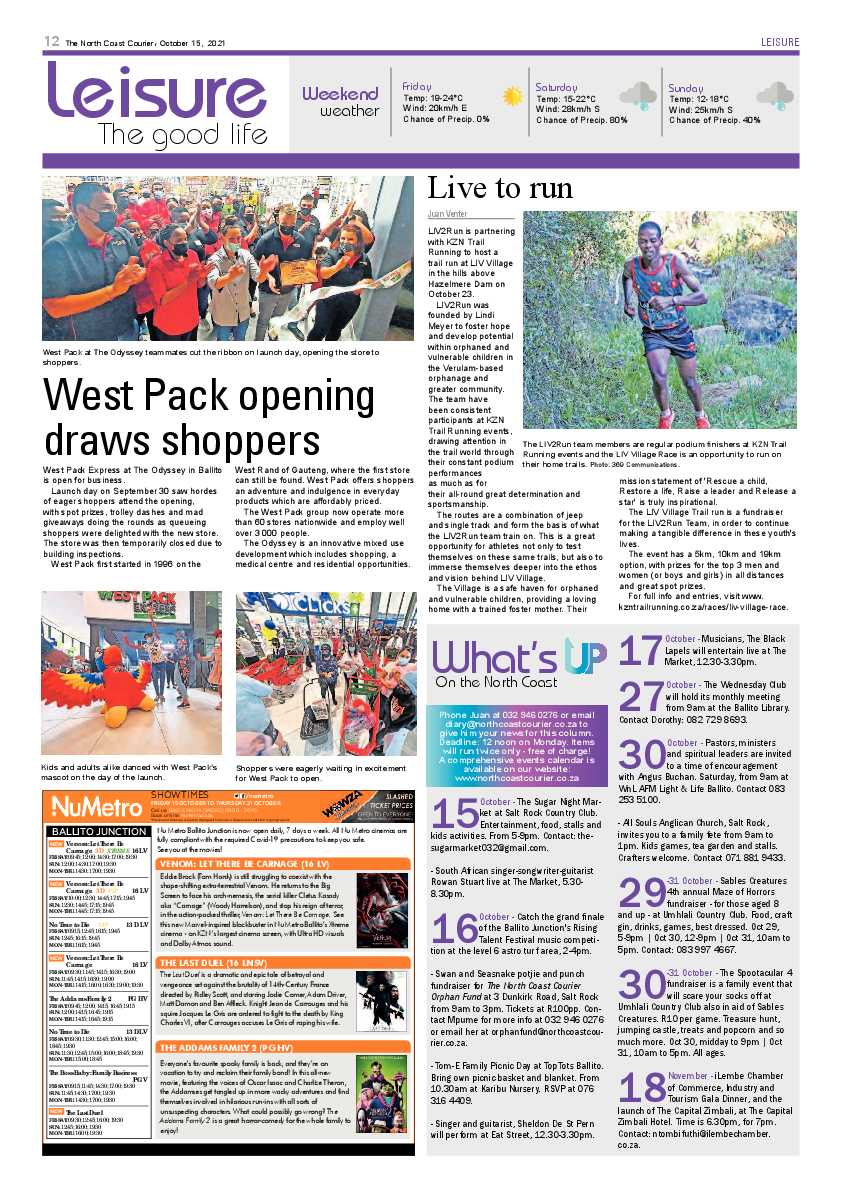 North Coast Courier 15 October 2021 page 12