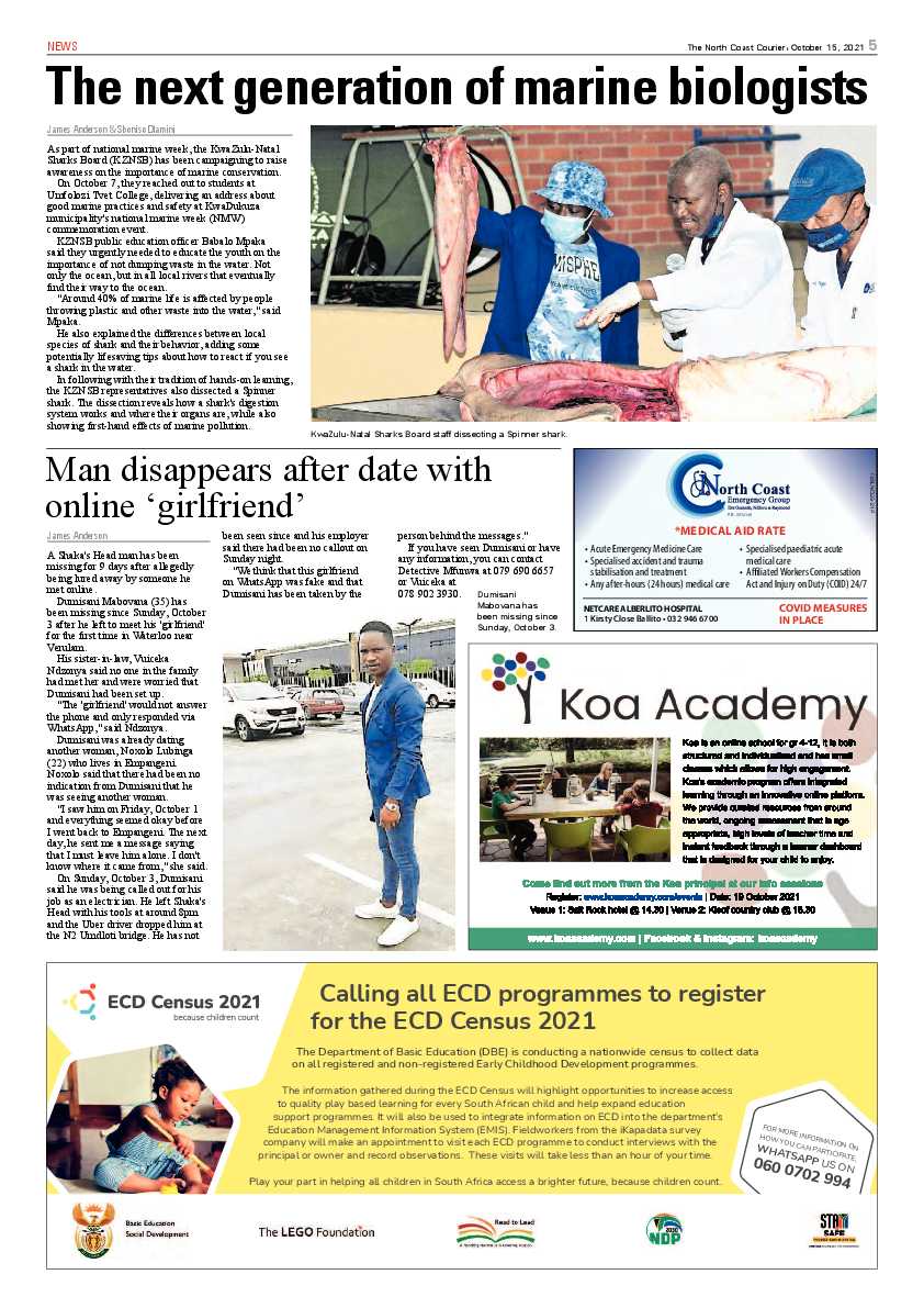 North Coast Courier 15 October 2021 page 5