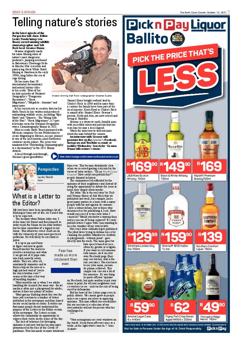 North Coast Courier 15 October 2021 page 7
