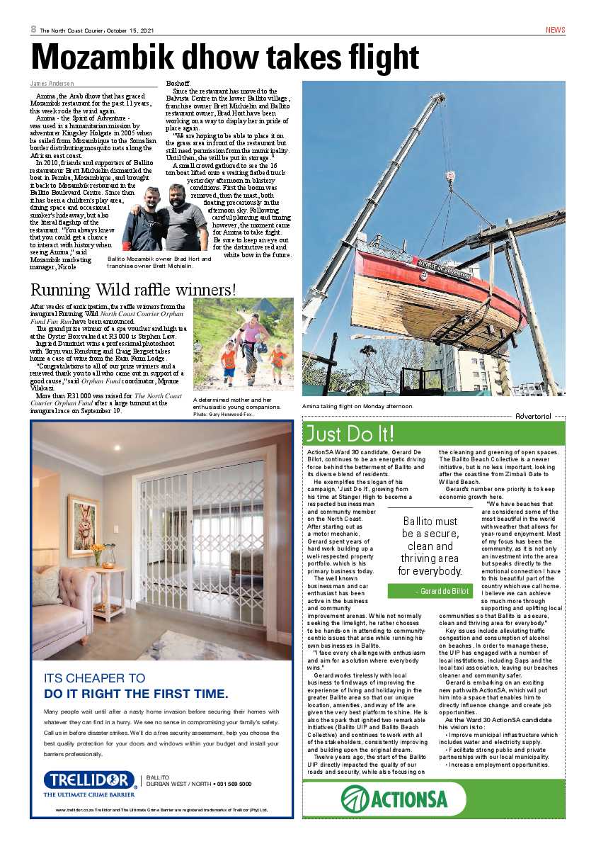 North Coast Courier 15 October 2021 page 8