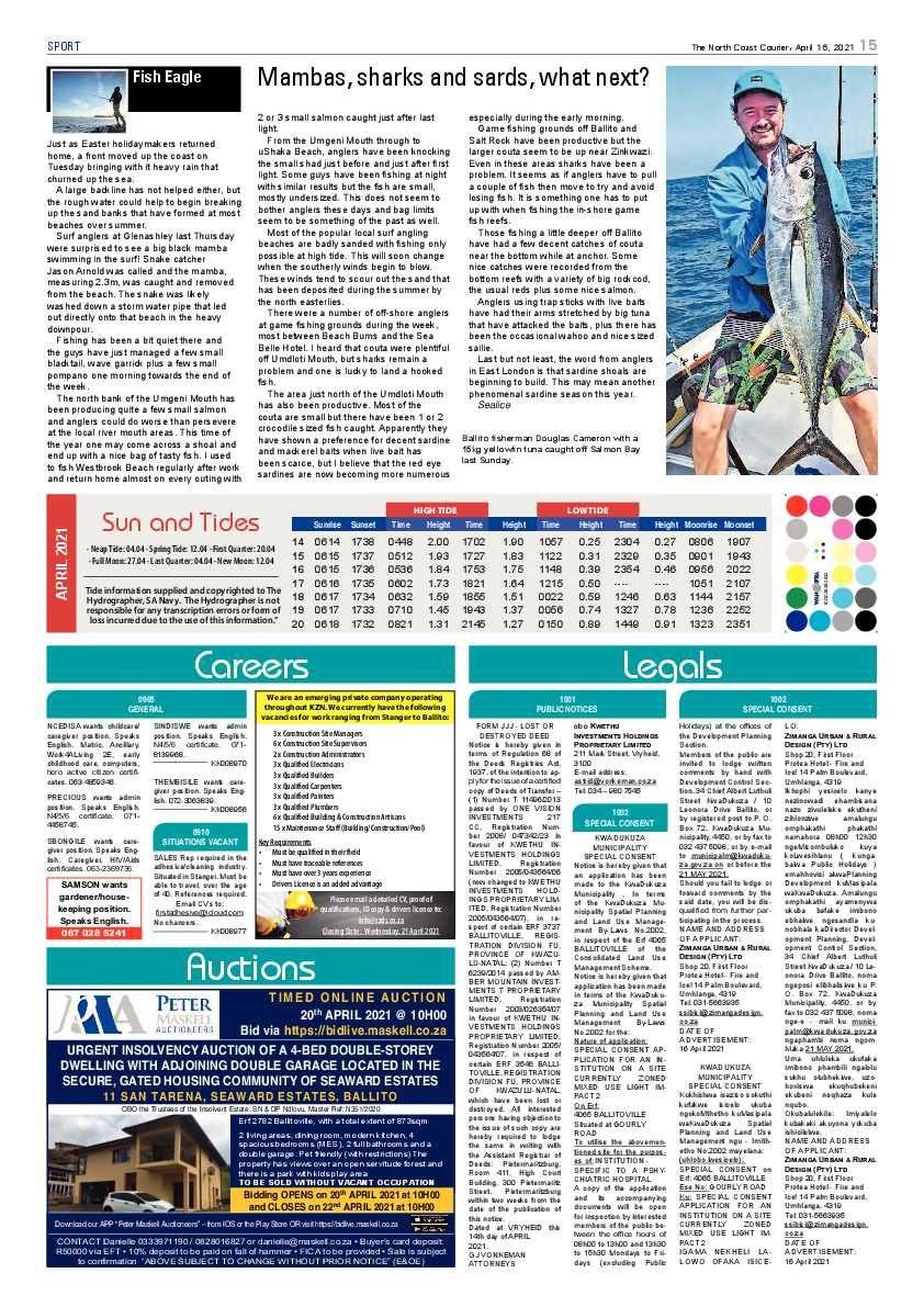 North Coast Courier 16 April 2021 page 15