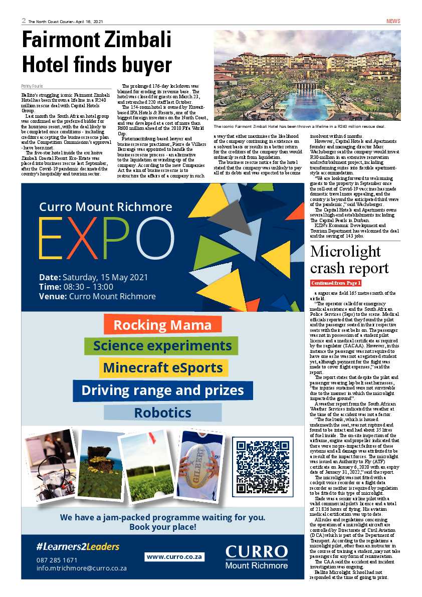 North Coast Courier 16 April 2021 page 2