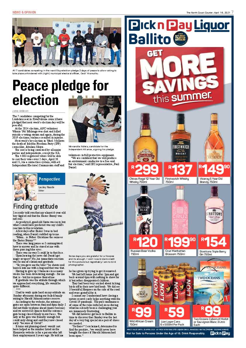 North Coast Courier 16 April 2021 page 7