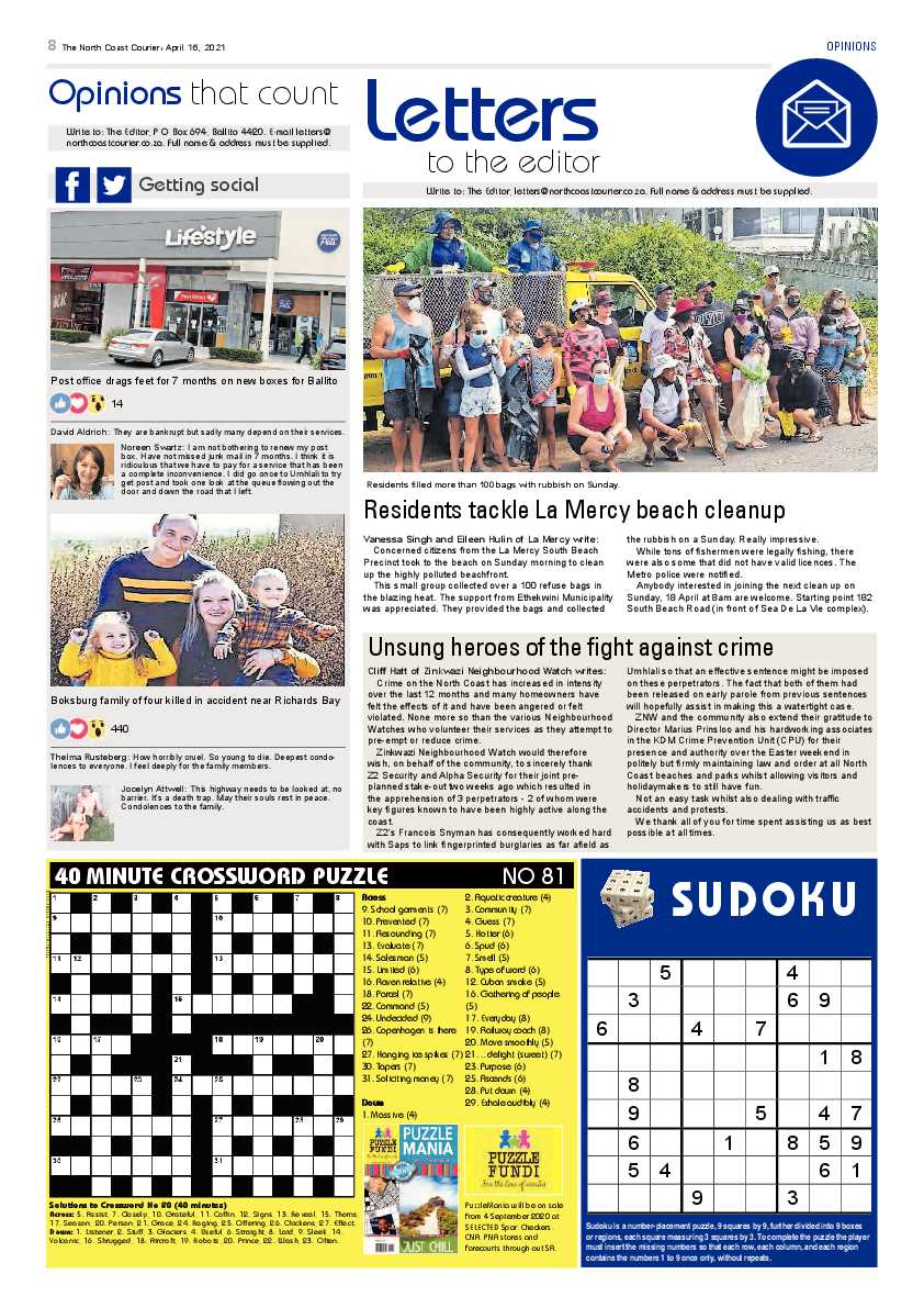 North Coast Courier 16 April 2021 page 8