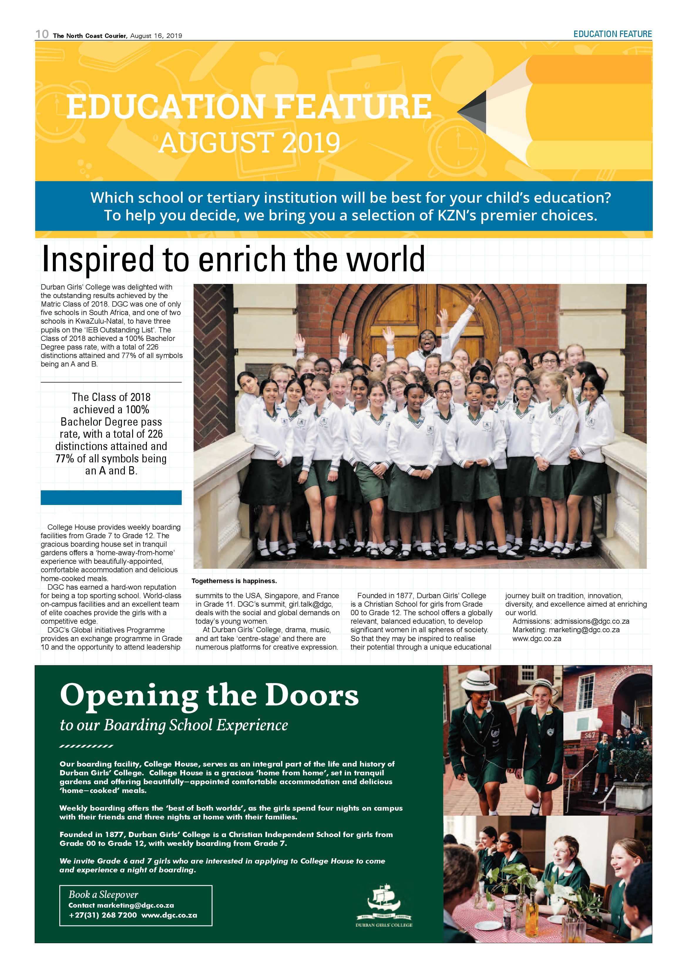 North Coast Courier 16 August 2019 page 10