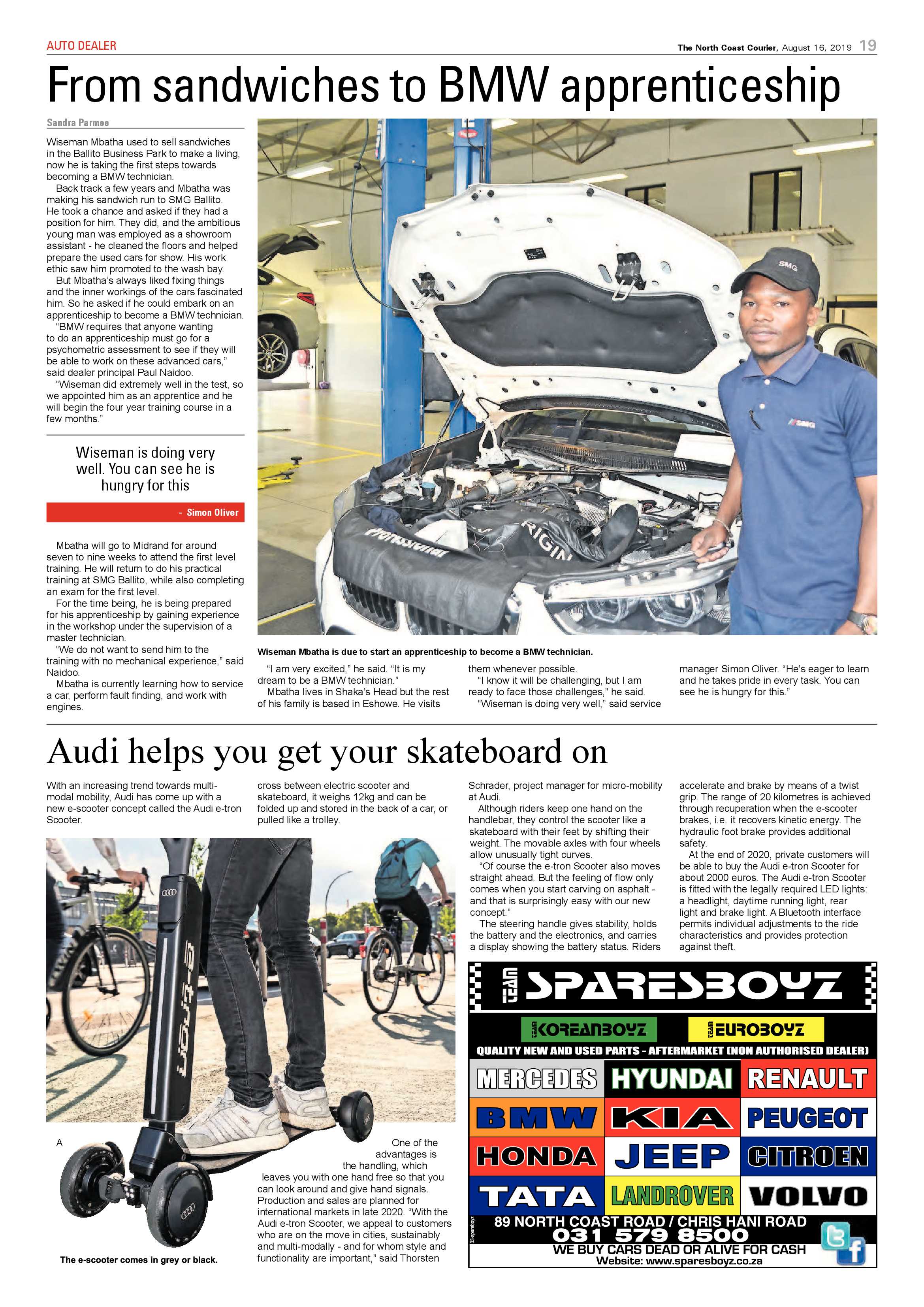 North Coast Courier 16 August 2019 page 19