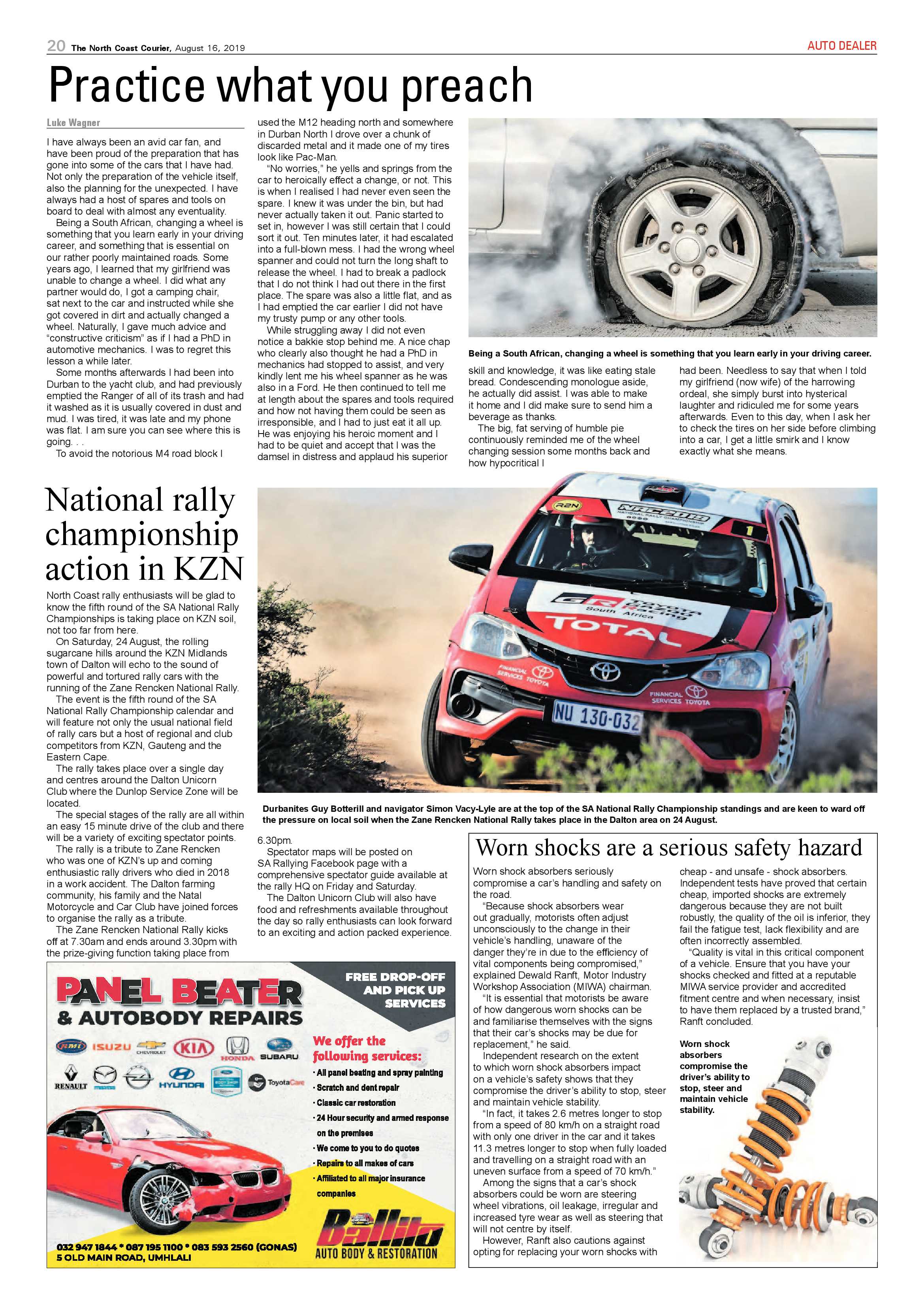 North Coast Courier 16 August 2019 page 20