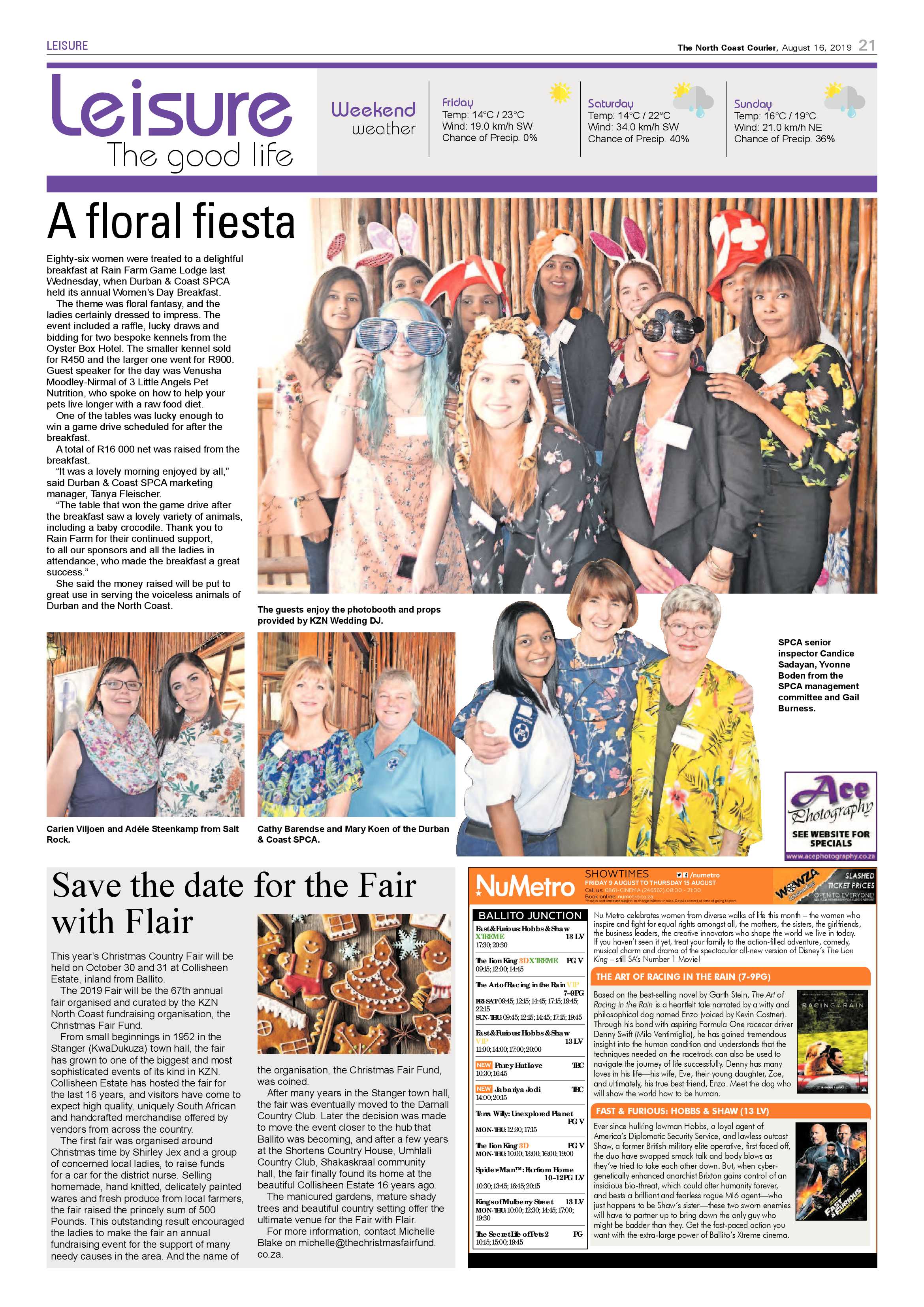 North Coast Courier 16 August 2019 page 21