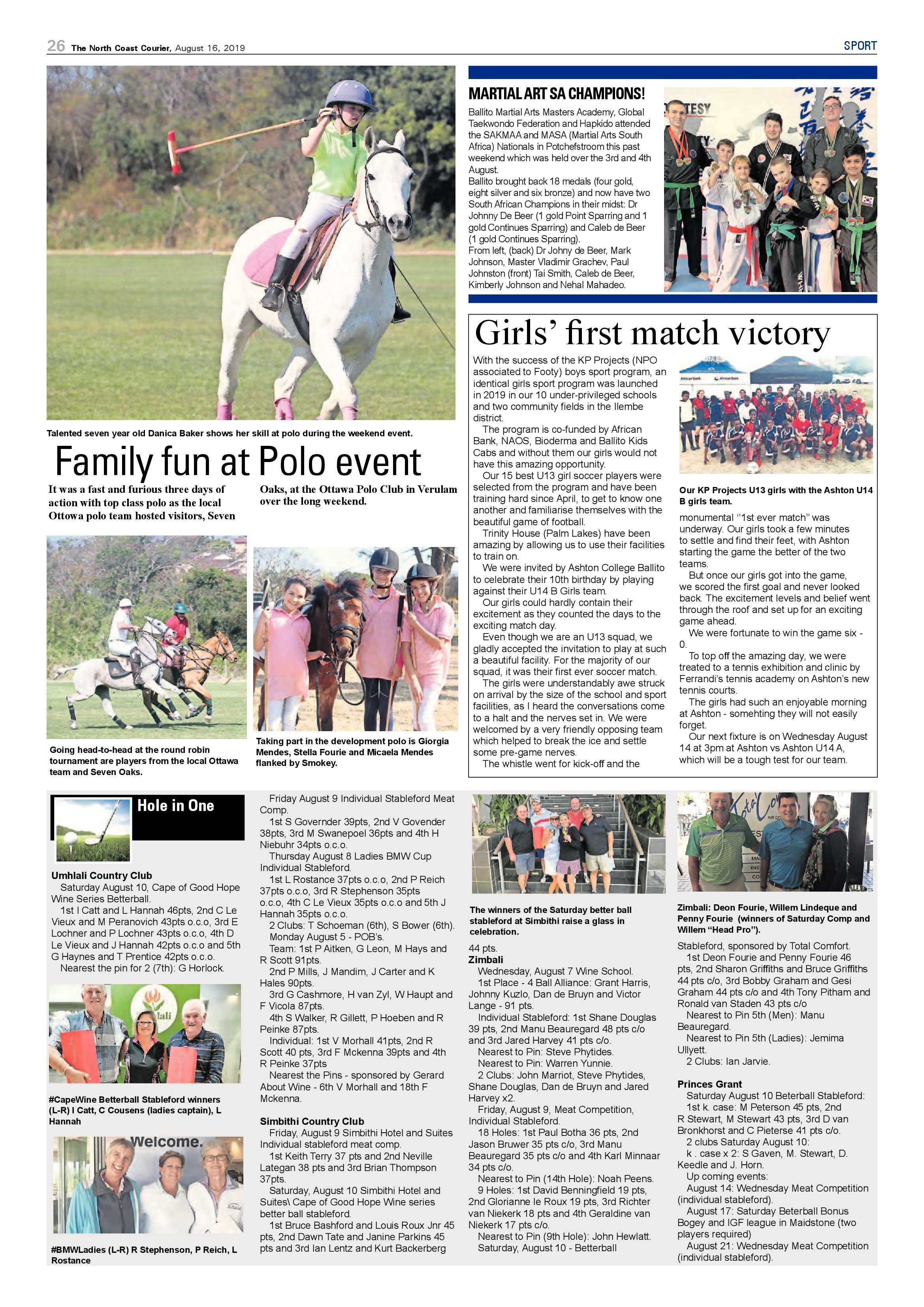 North Coast Courier 16 August 2019 page 26