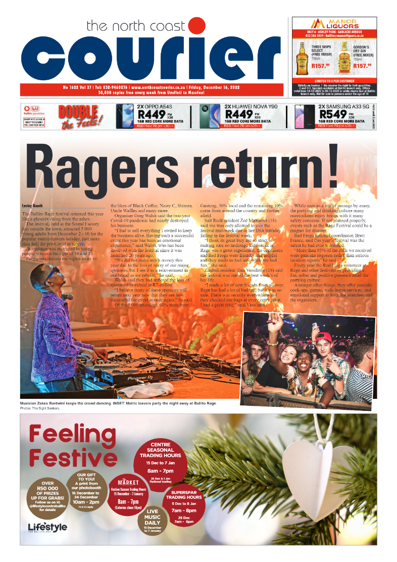 North Coast Courier 16 December 2022 page 1