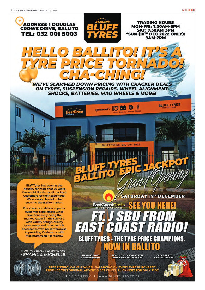 North Coast Courier 16 December 2022 page 16