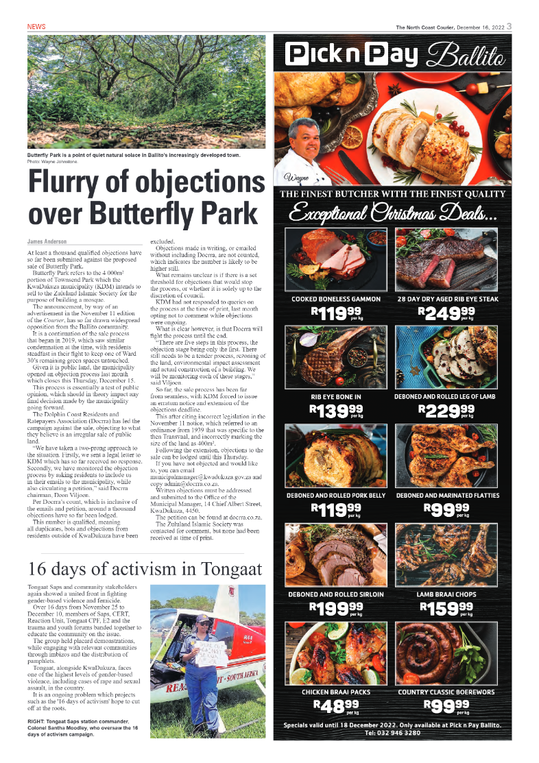North Coast Courier 16 December 2022 page 3