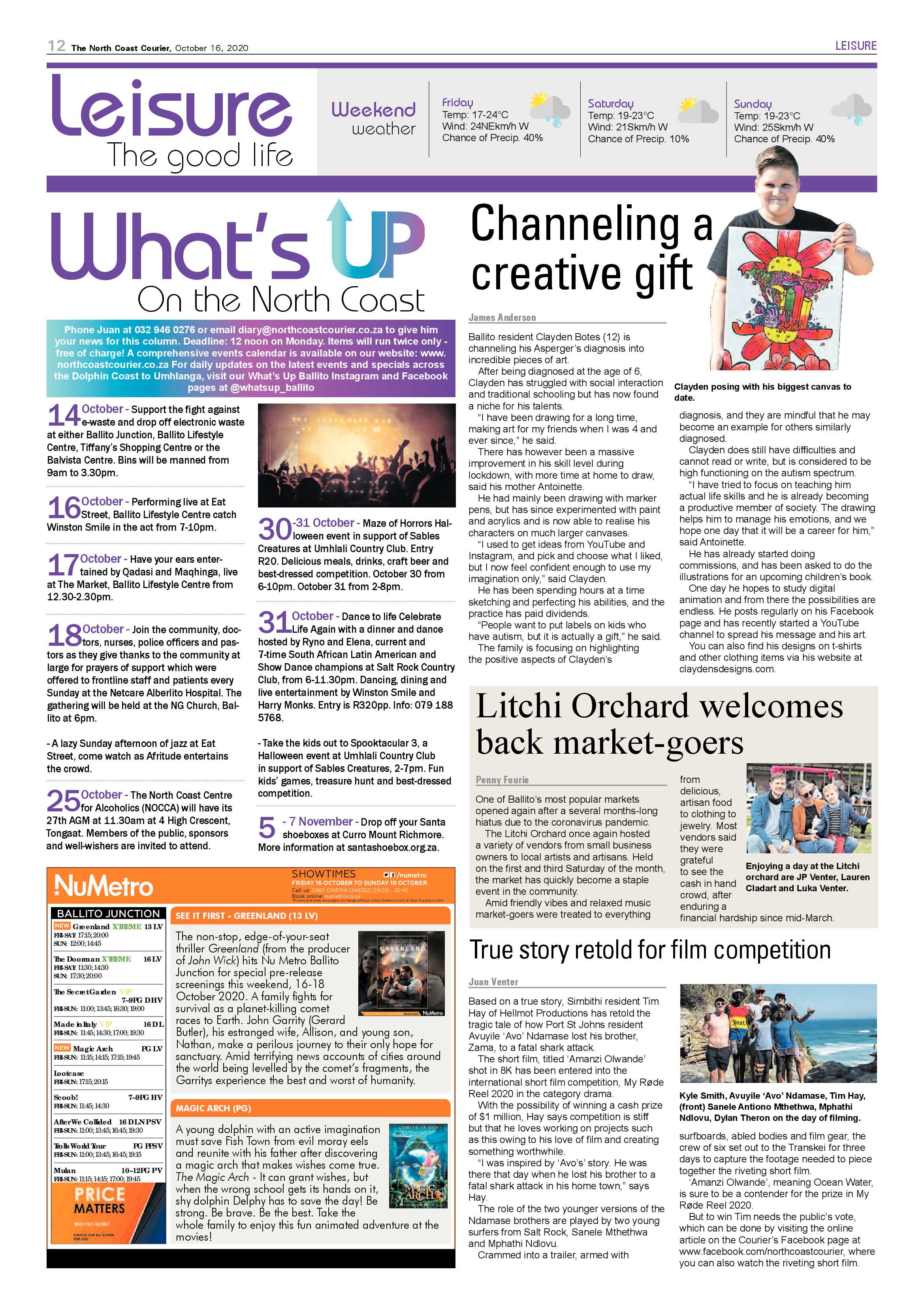 North Coast Courier 16 October 2020 page 12