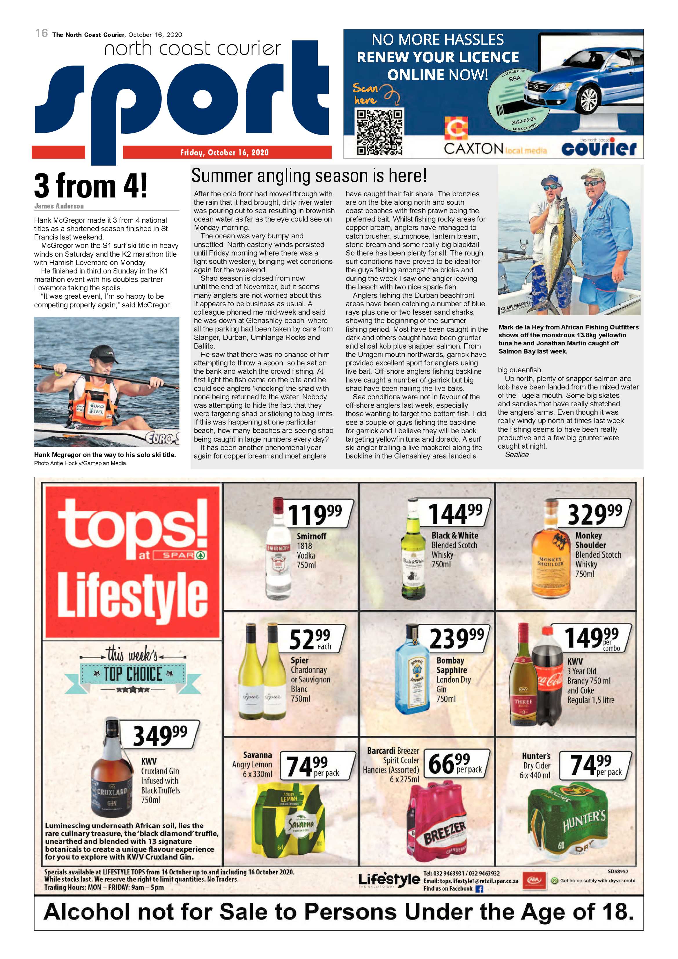 North Coast Courier 16 October 2020 page 16