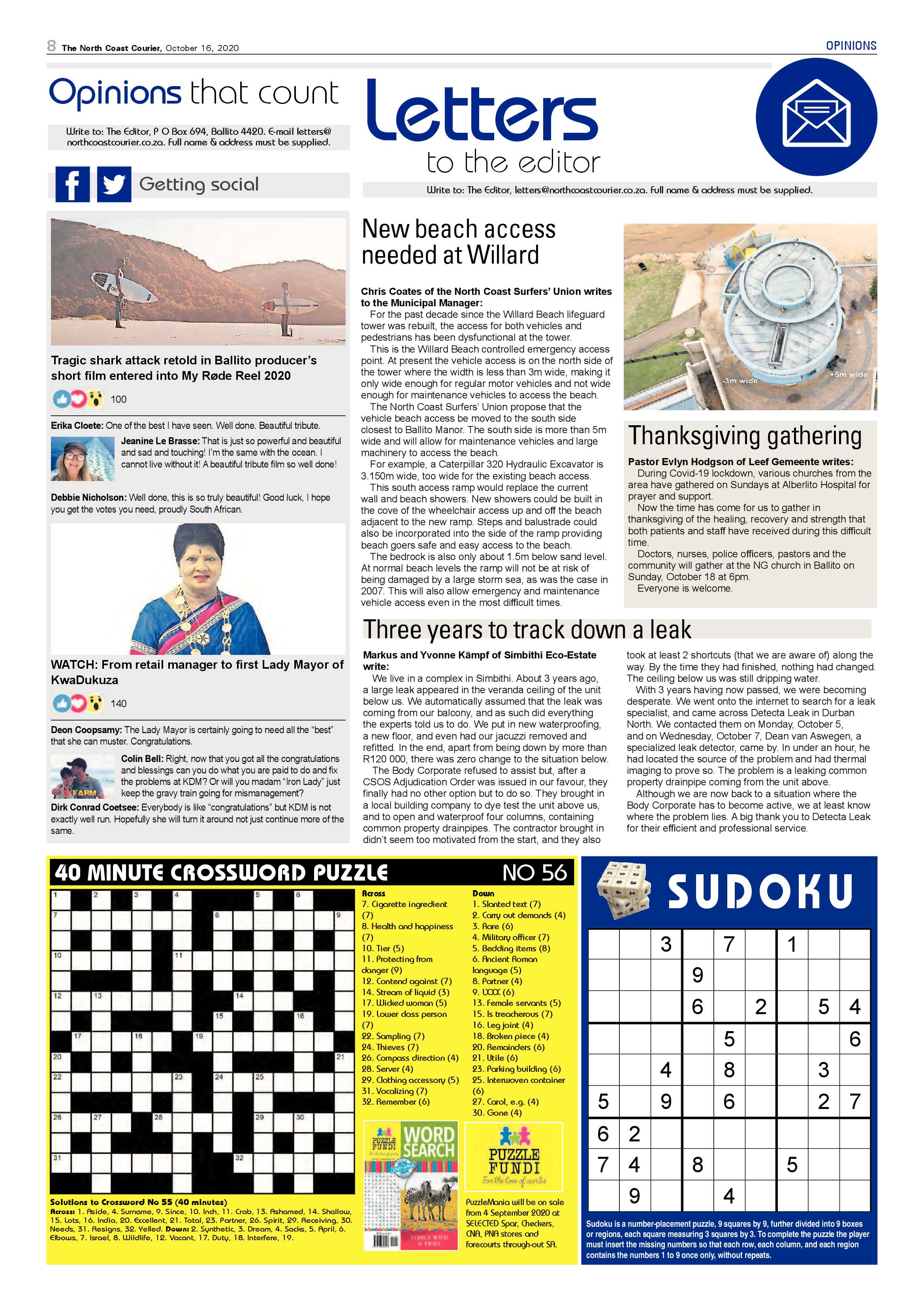 North Coast Courier 16 October 2020 page 8