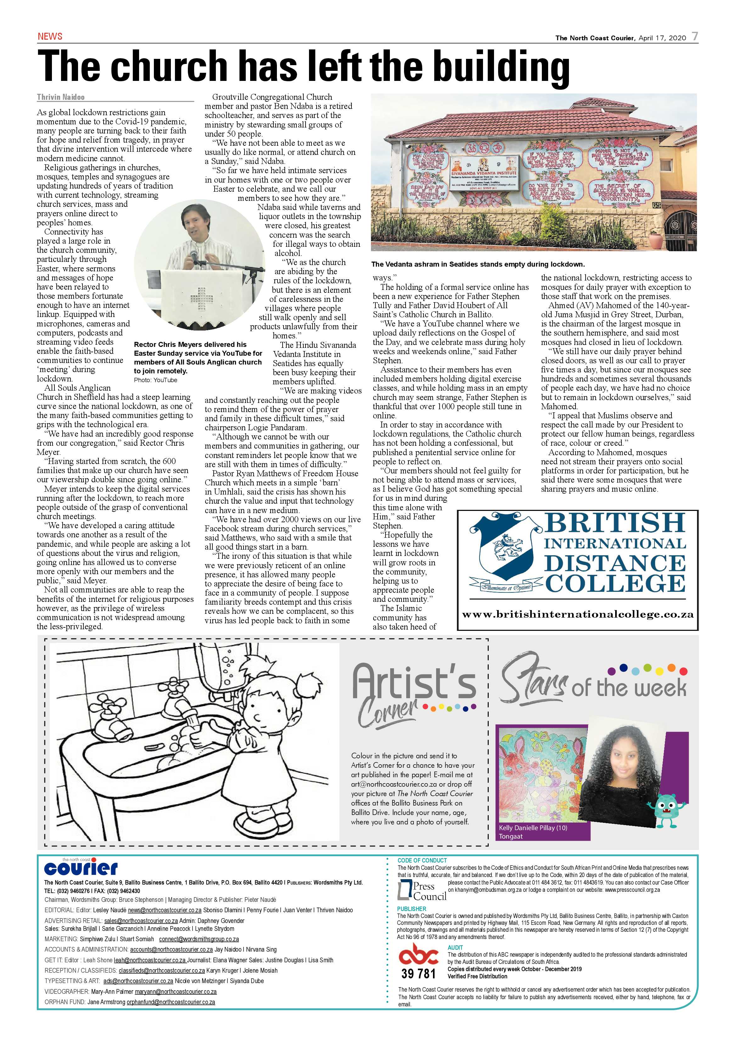 North Coast Courier 17 April 2020 page 7