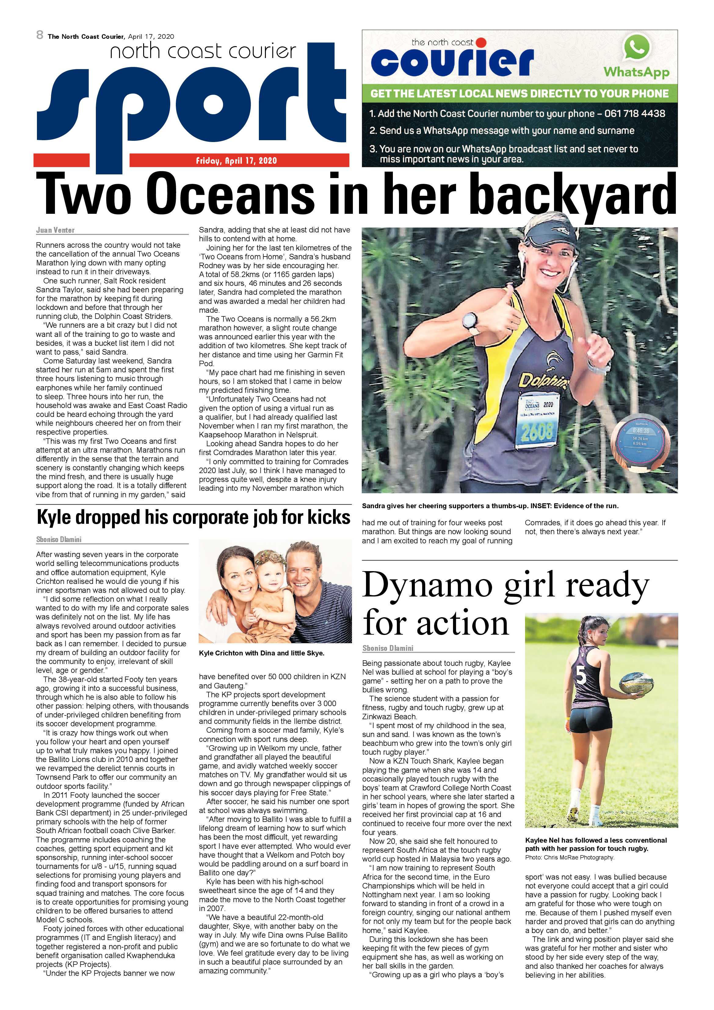 North Coast Courier 17 April 2020 page 8