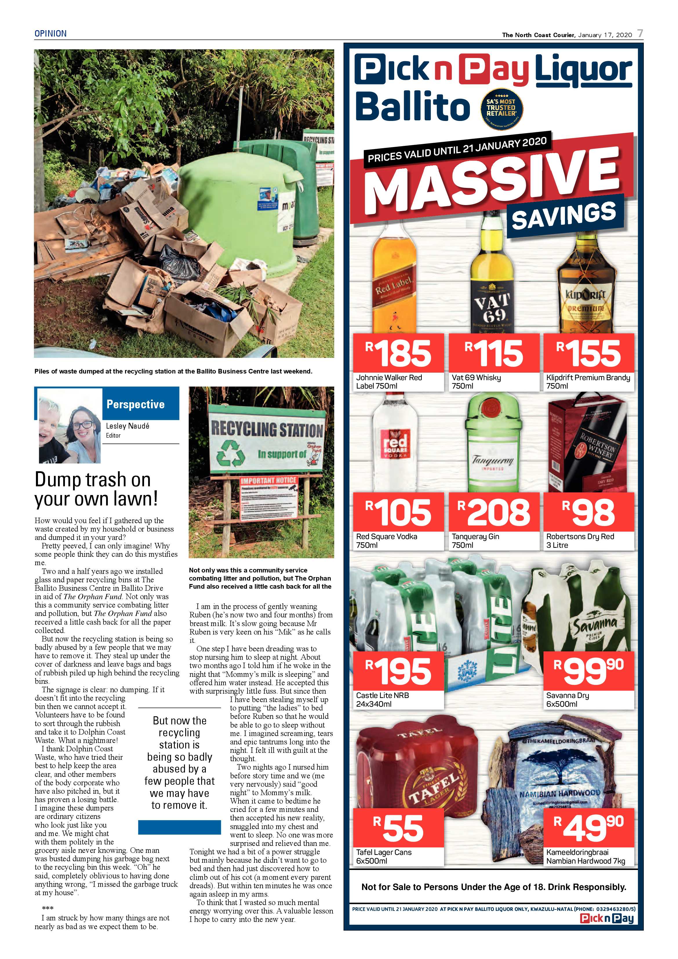 North Coast Courier 17 January 2020 page 7