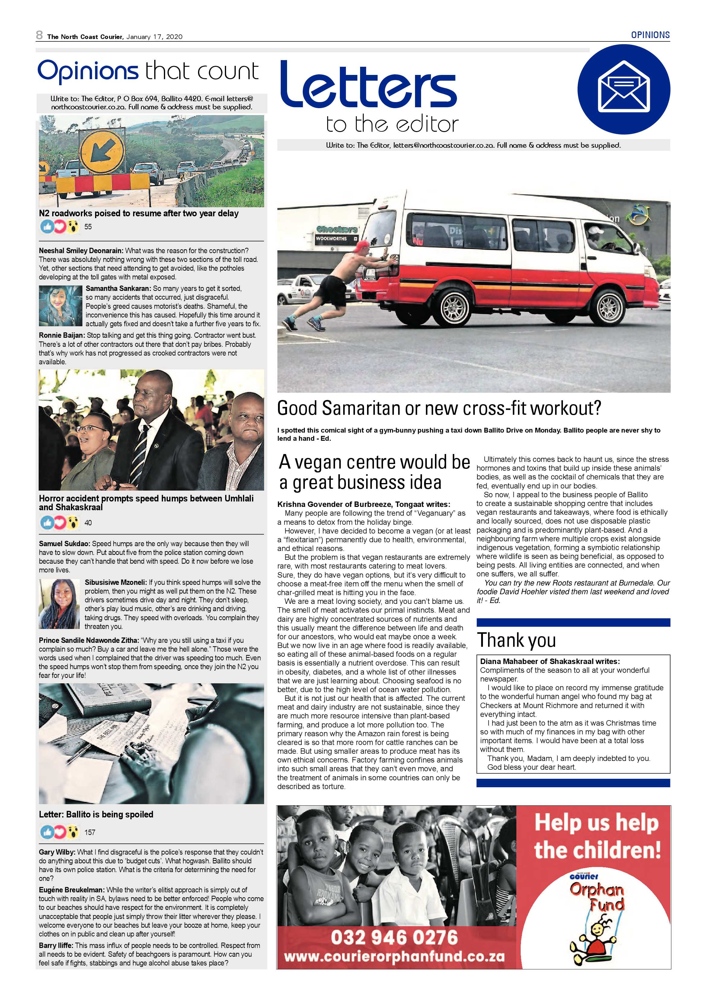 North Coast Courier 17 January 2020 page 8