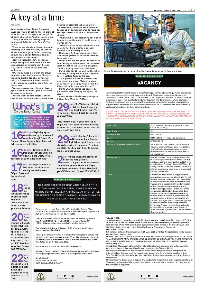 North Coast Courier 17 June 2022 page 13