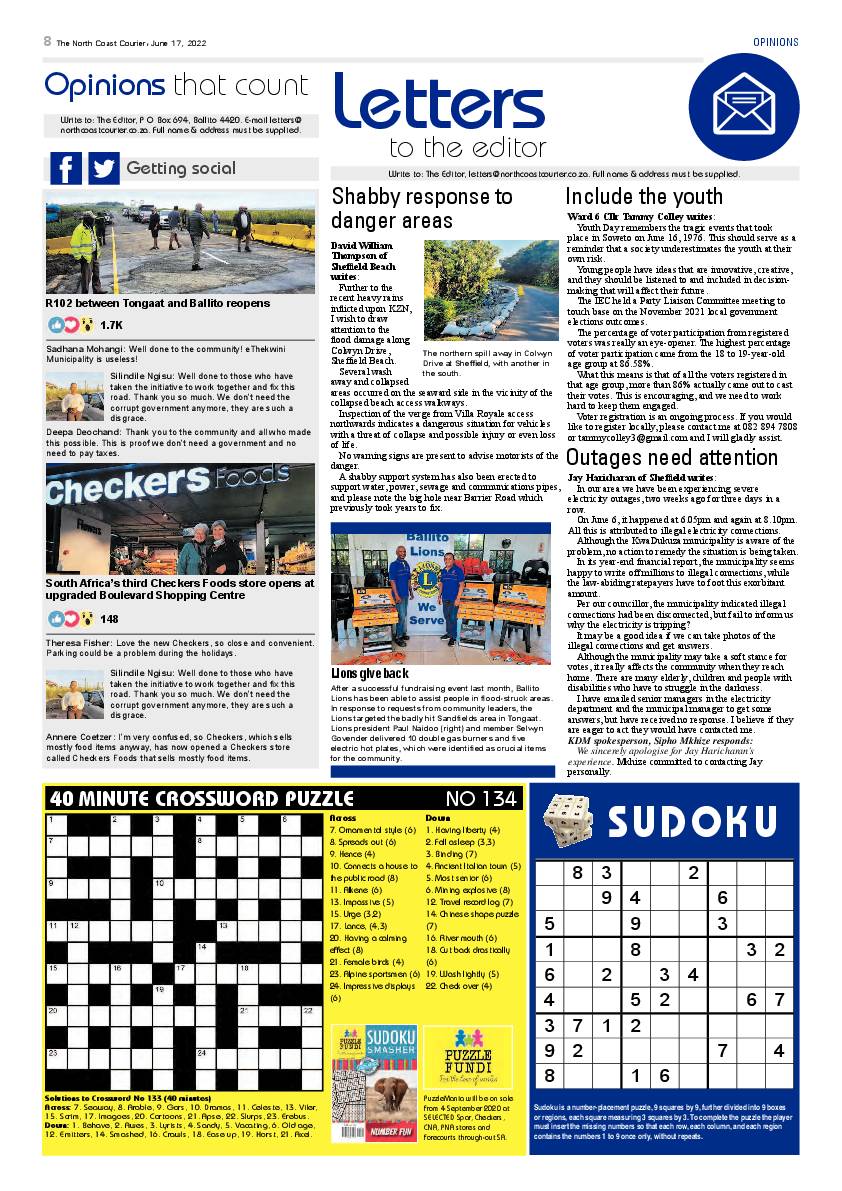 North Coast Courier 17 June 2022 page 8