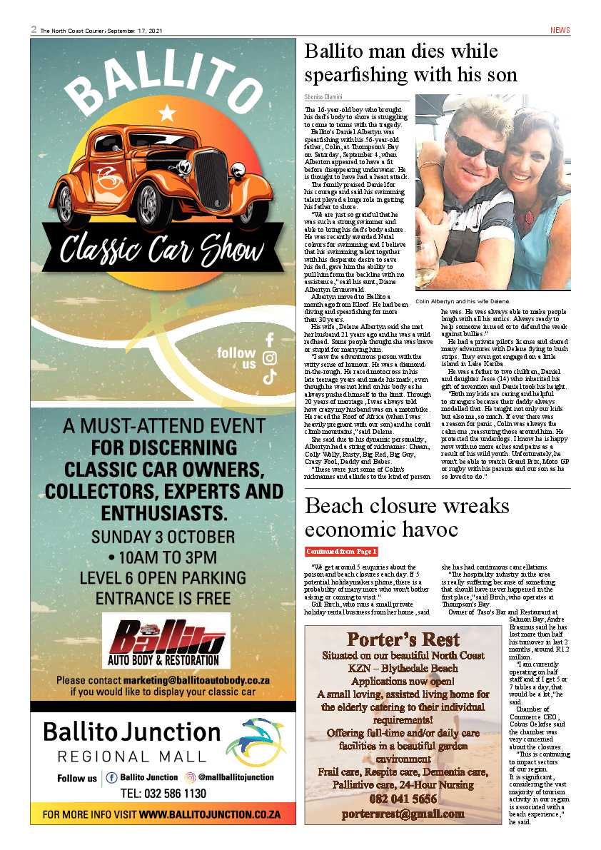 North Coast Courier 17 September 2021 page 2