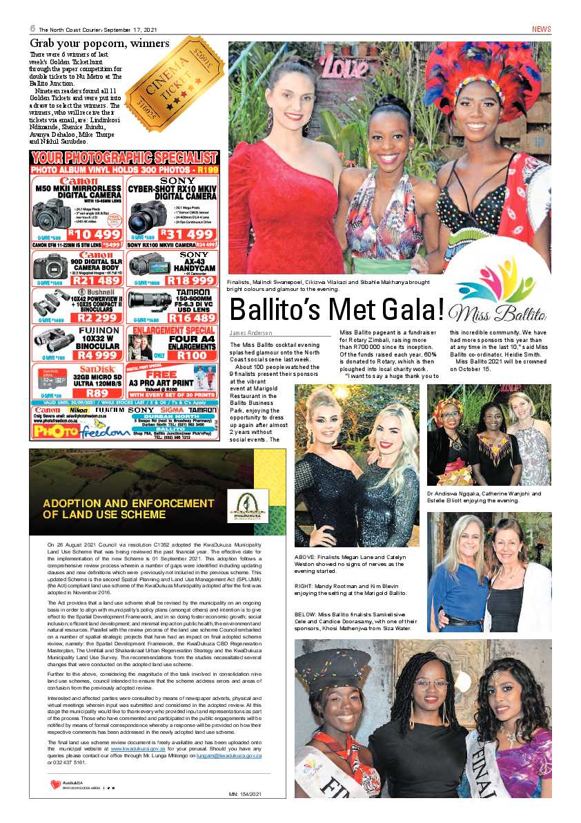 North Coast Courier 17 September 2021 page 6