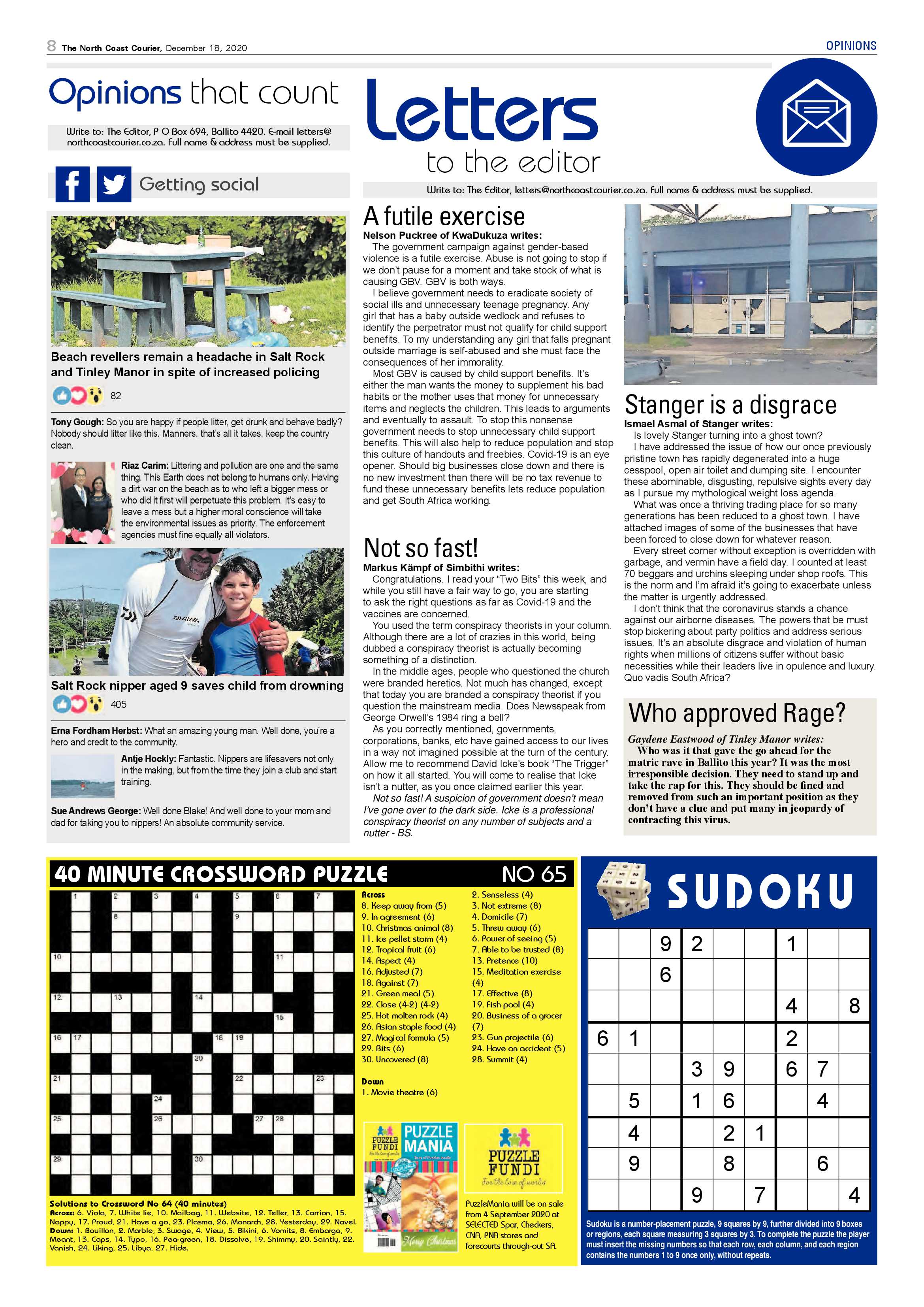 North Coast Courier 18 December 2020 page 8